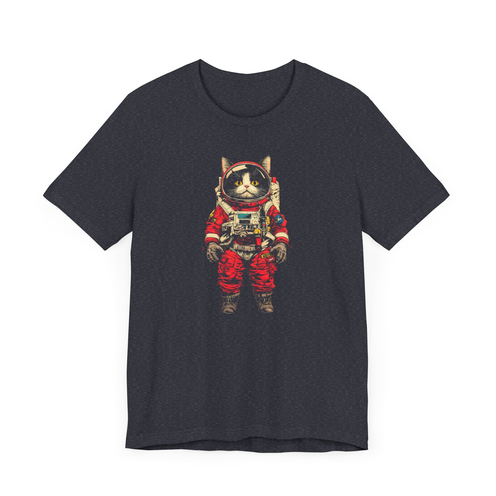 Fearless Space Cat Astronaut Graphic Tee