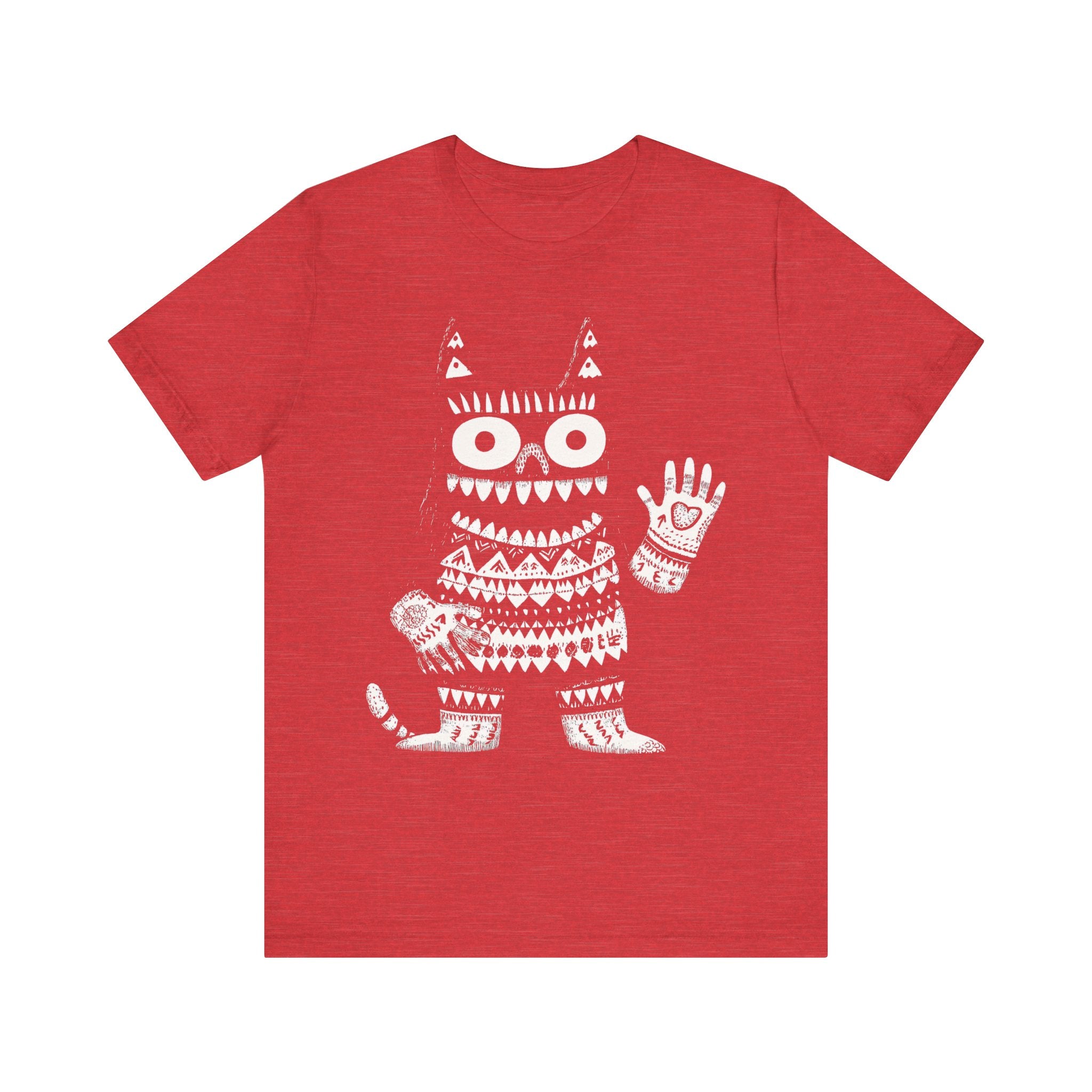 Tribal Pattern Cat Graphic Tee