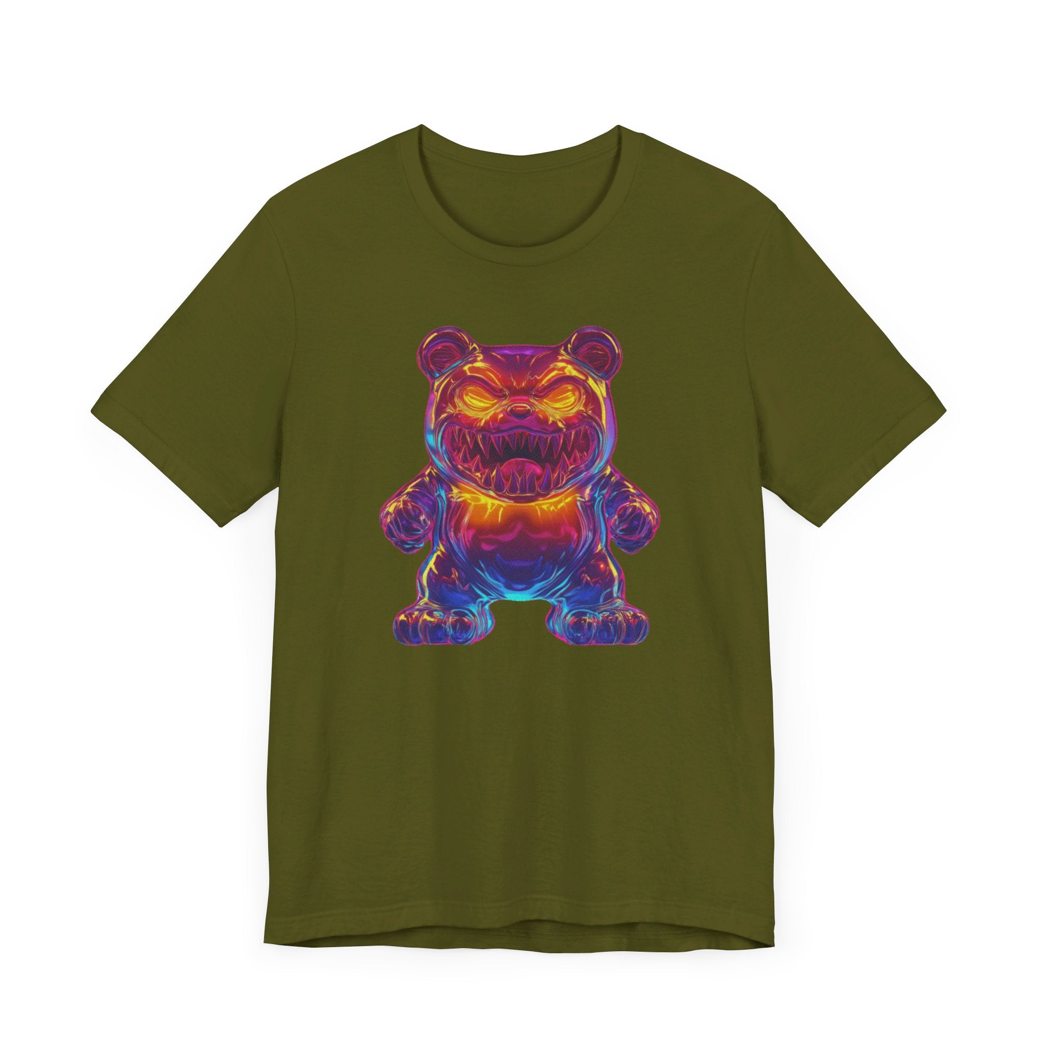 Neon Monster Bear T-Shirt Bold and Playful Design