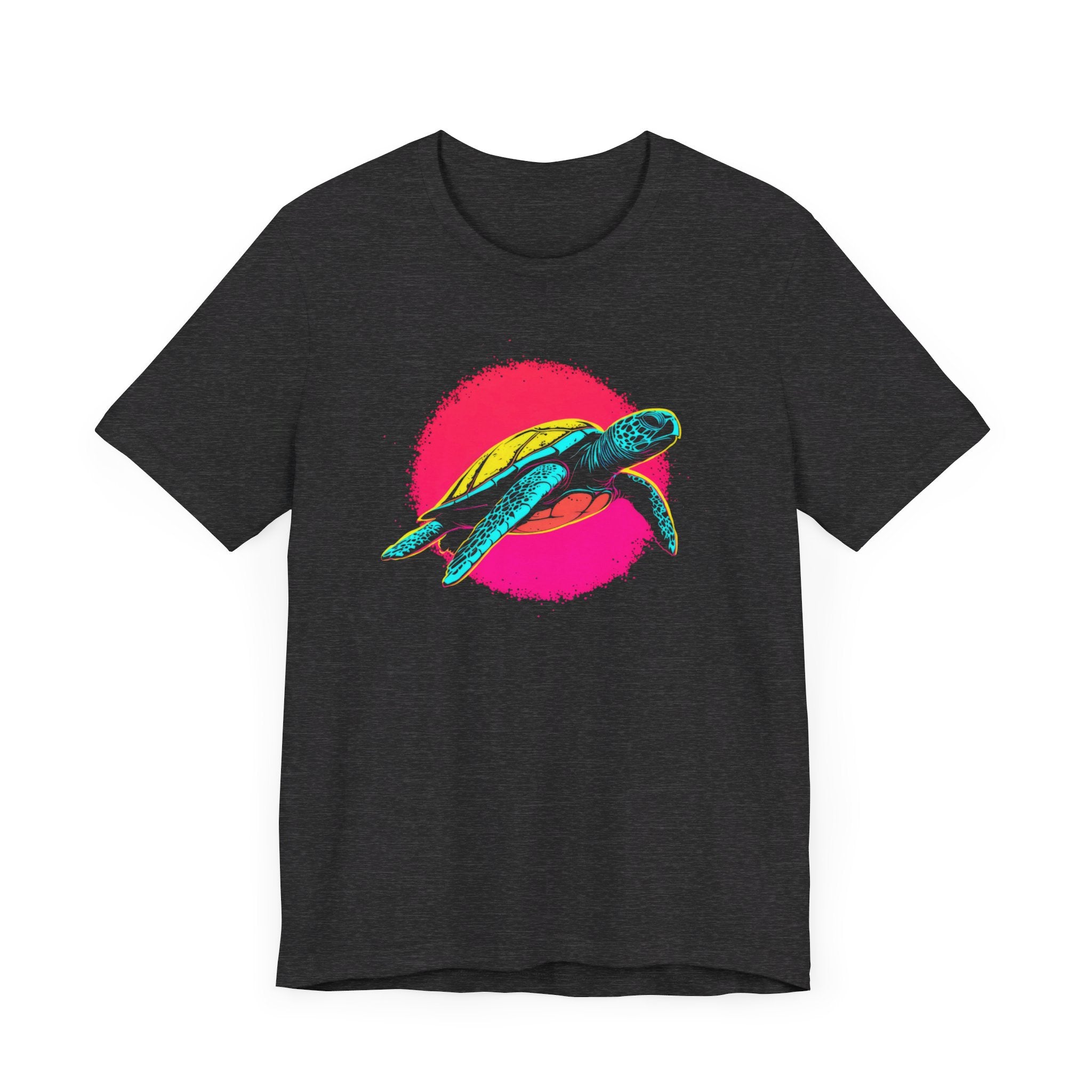Neon Sea Turtle T-Shirt - Vibrant Ocean Vibes