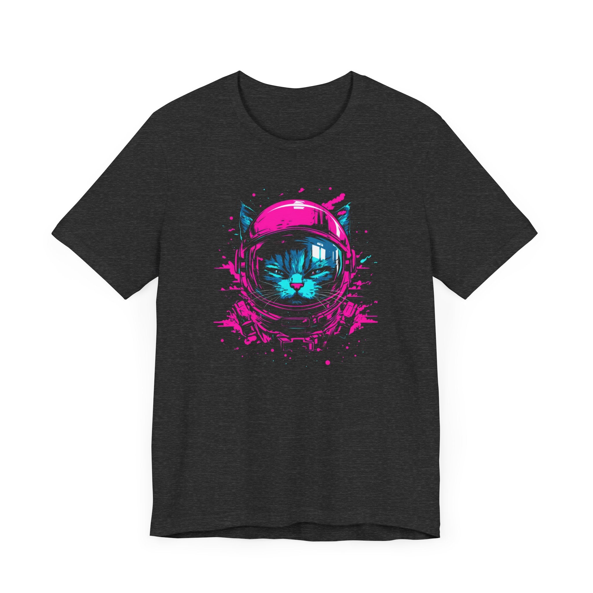 Neon Astronaut Cat T-Shirt