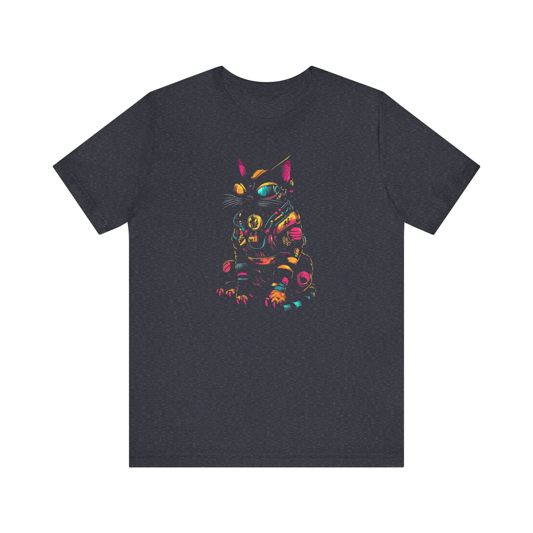 Neon Cyber Cat T-Shirt