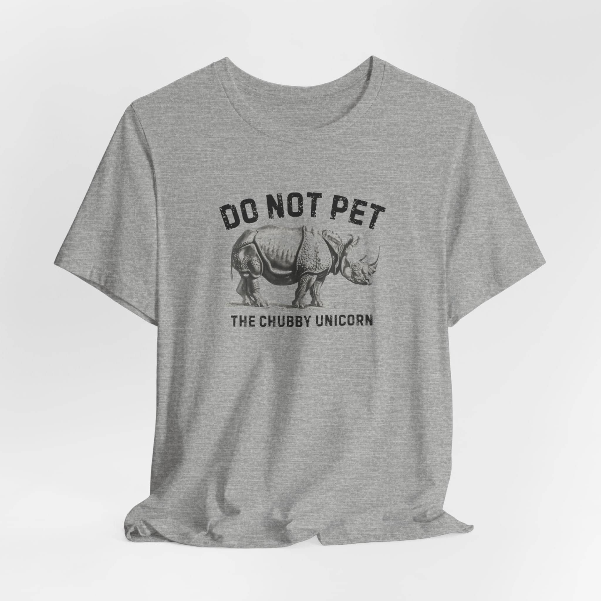 Do Not Pet The Chubby Unicorn Shirt Funny Rhino Lover Tee