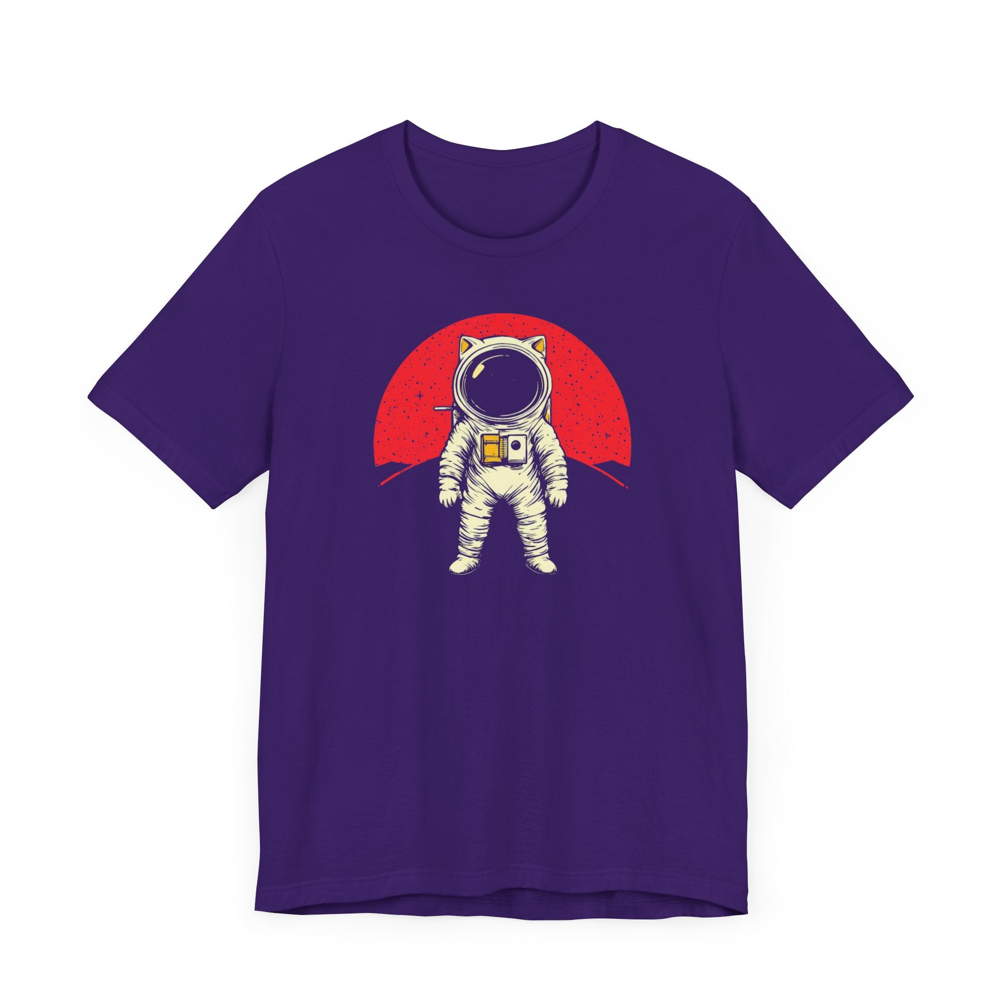 Astronaut Cat with Red Planet Graphic Tee