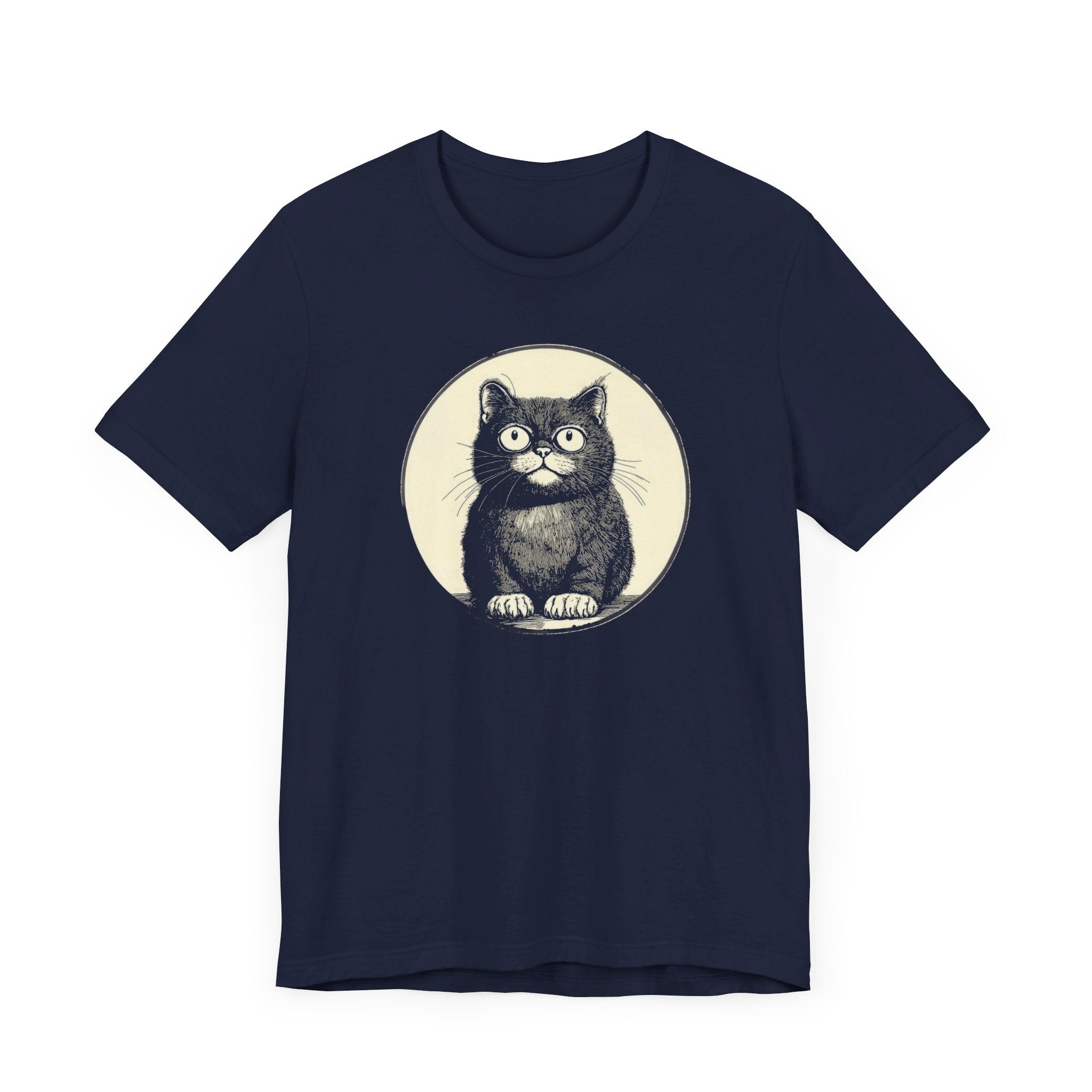 Cute Cat Graphic Tee – Vintage Style Cat Lover Shirt