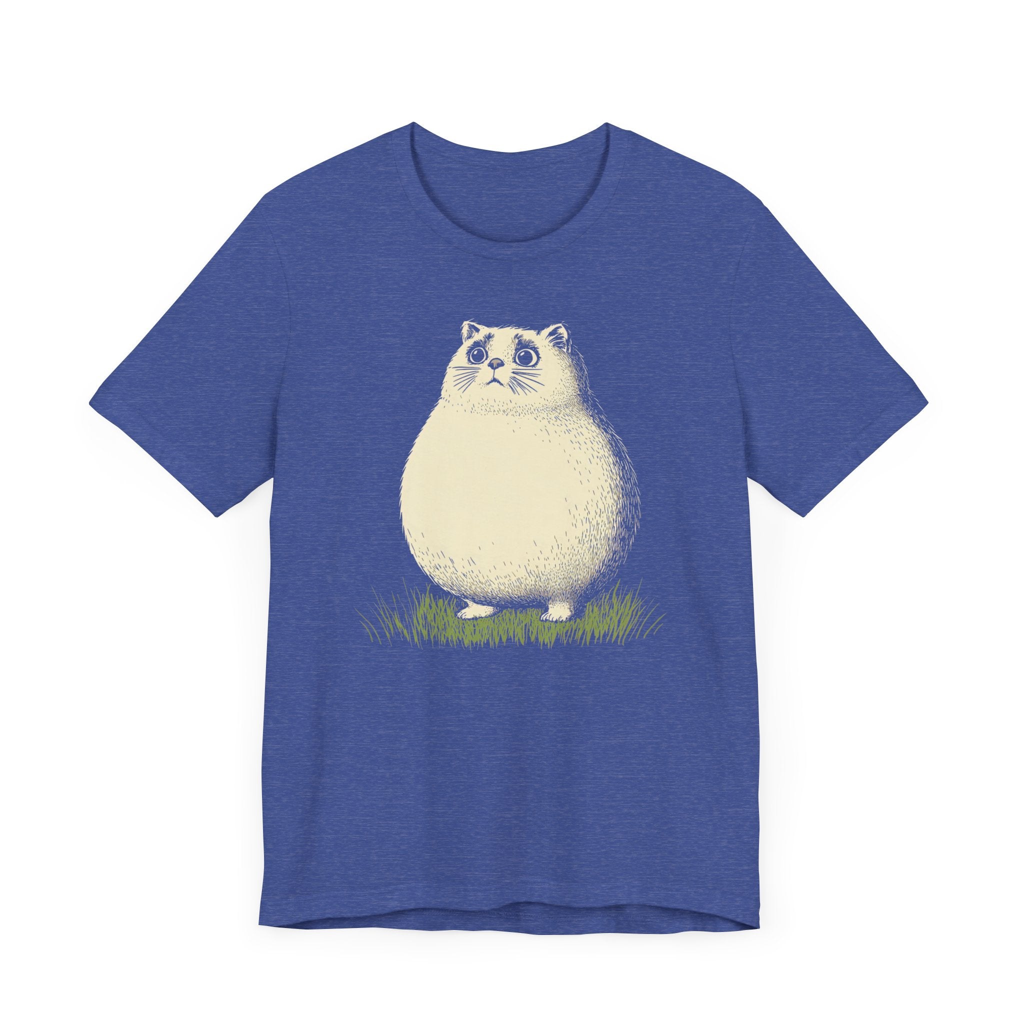 Chubby Cat in Grass Graphic Tee