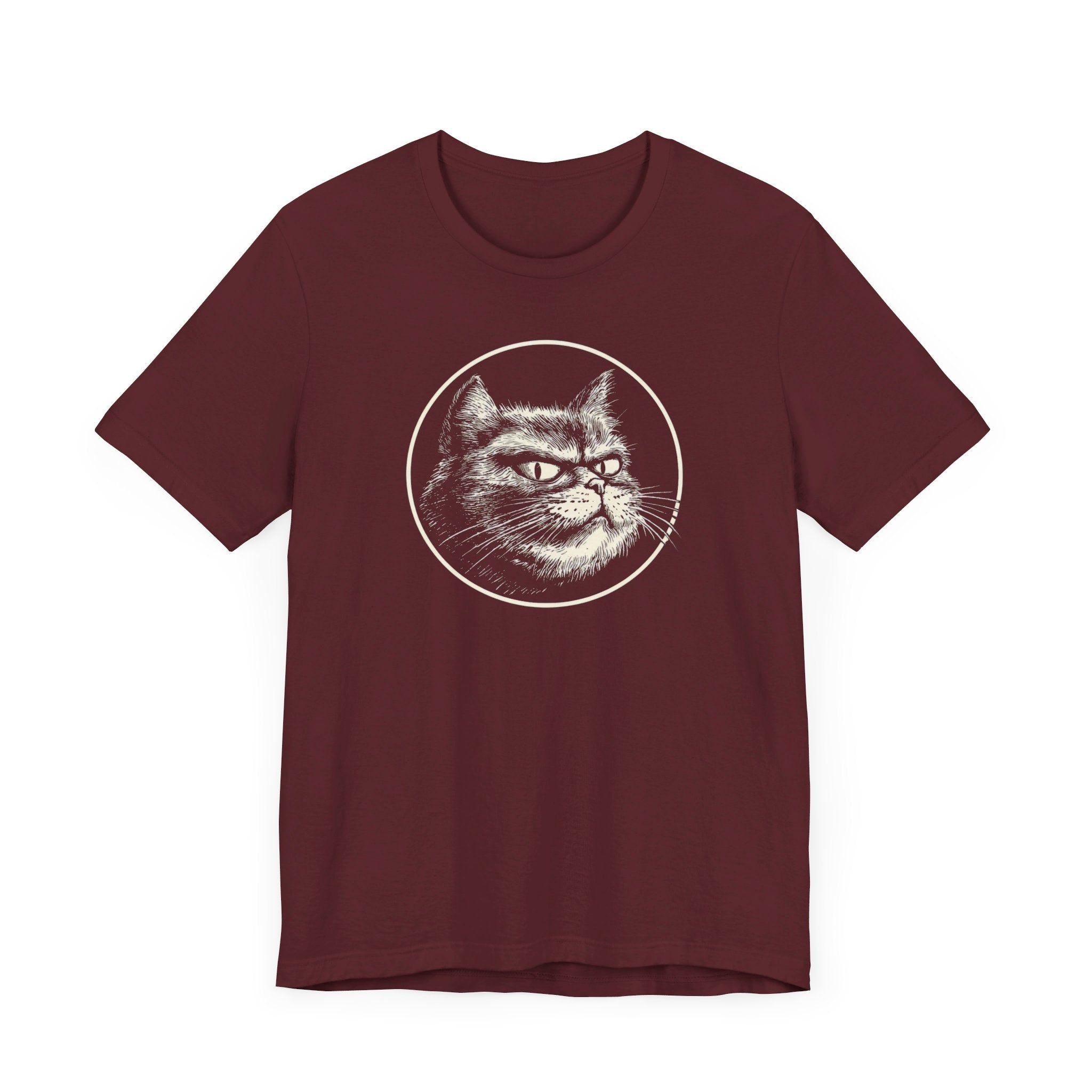 Grumpy Cat Graphic Tee – Vintage Style Cat Lover Shirt