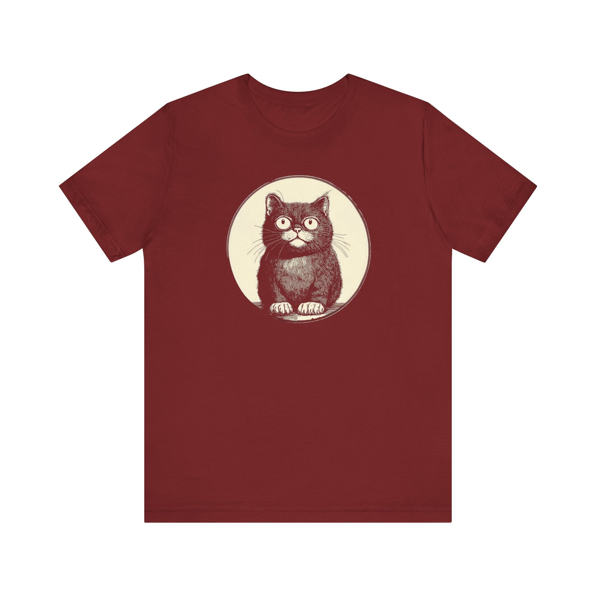 Cute Cat Graphic Tee – Vintage Style Cat Lover Shirt