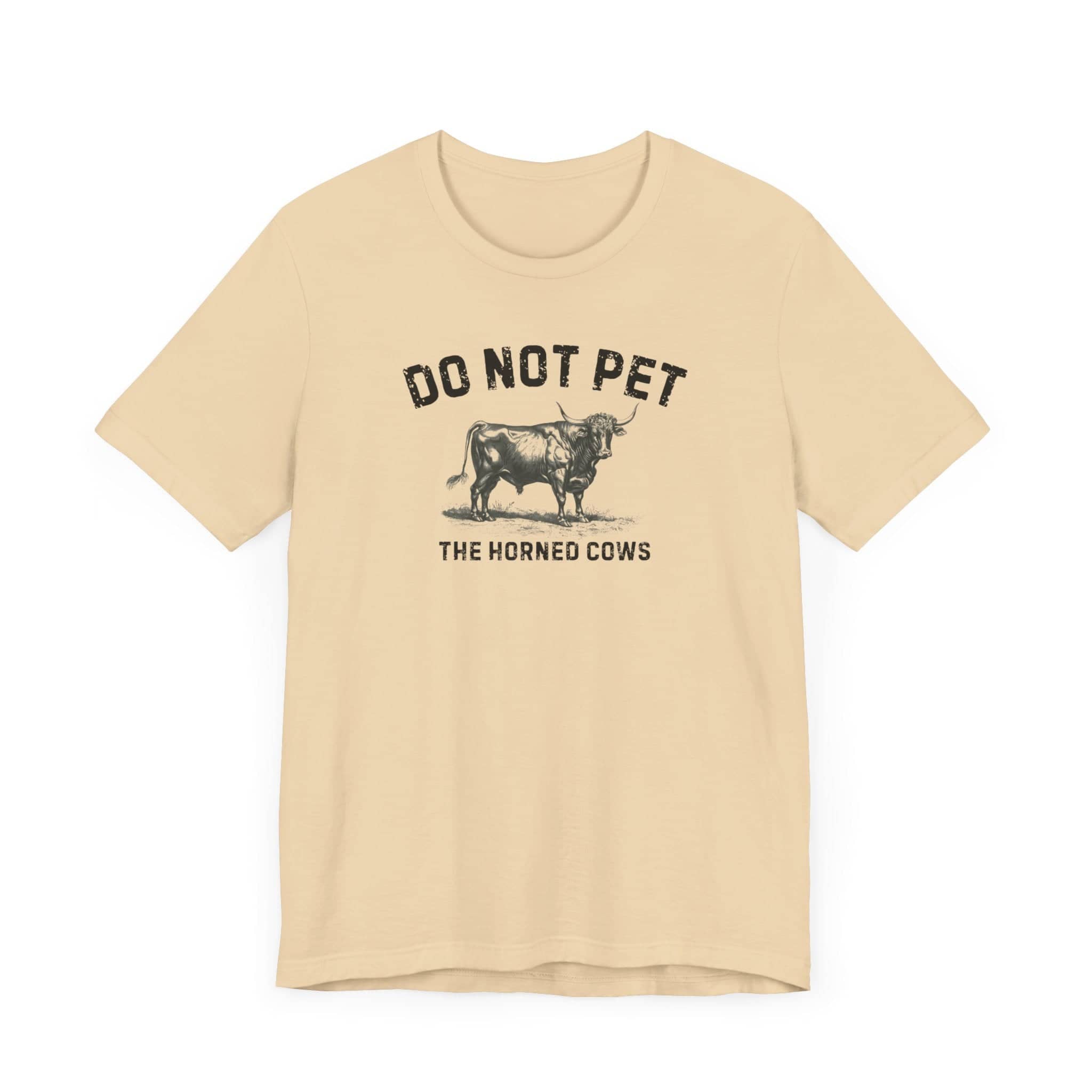 Do Not Pet The Horned Cows Shirt Funny Bull Lover Tee