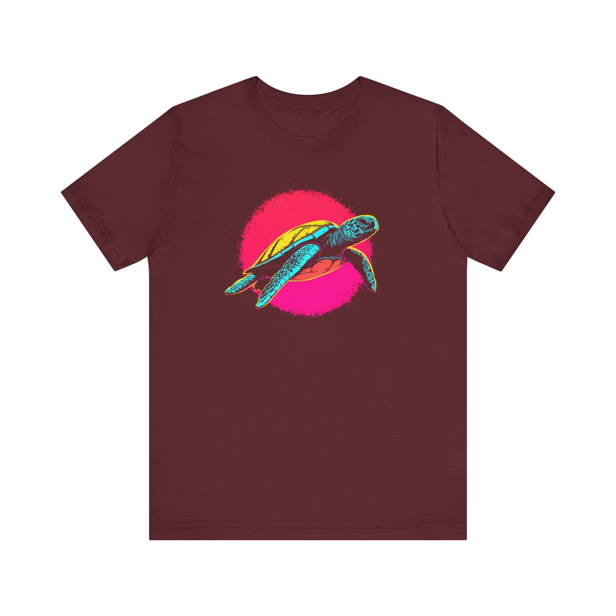 Neon Sea Turtle T-Shirt - Vibrant Ocean Vibes