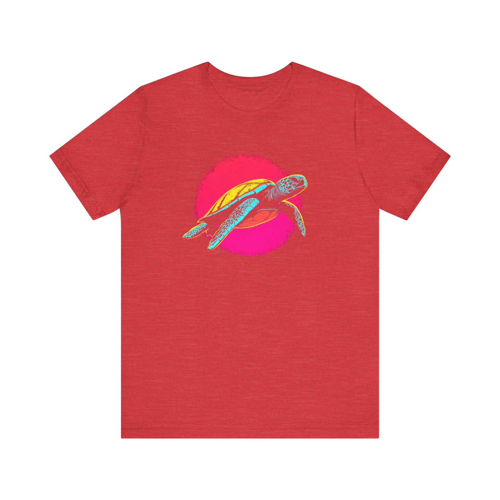 Neon Sea Turtle T-Shirt - Vibrant Ocean Vibes