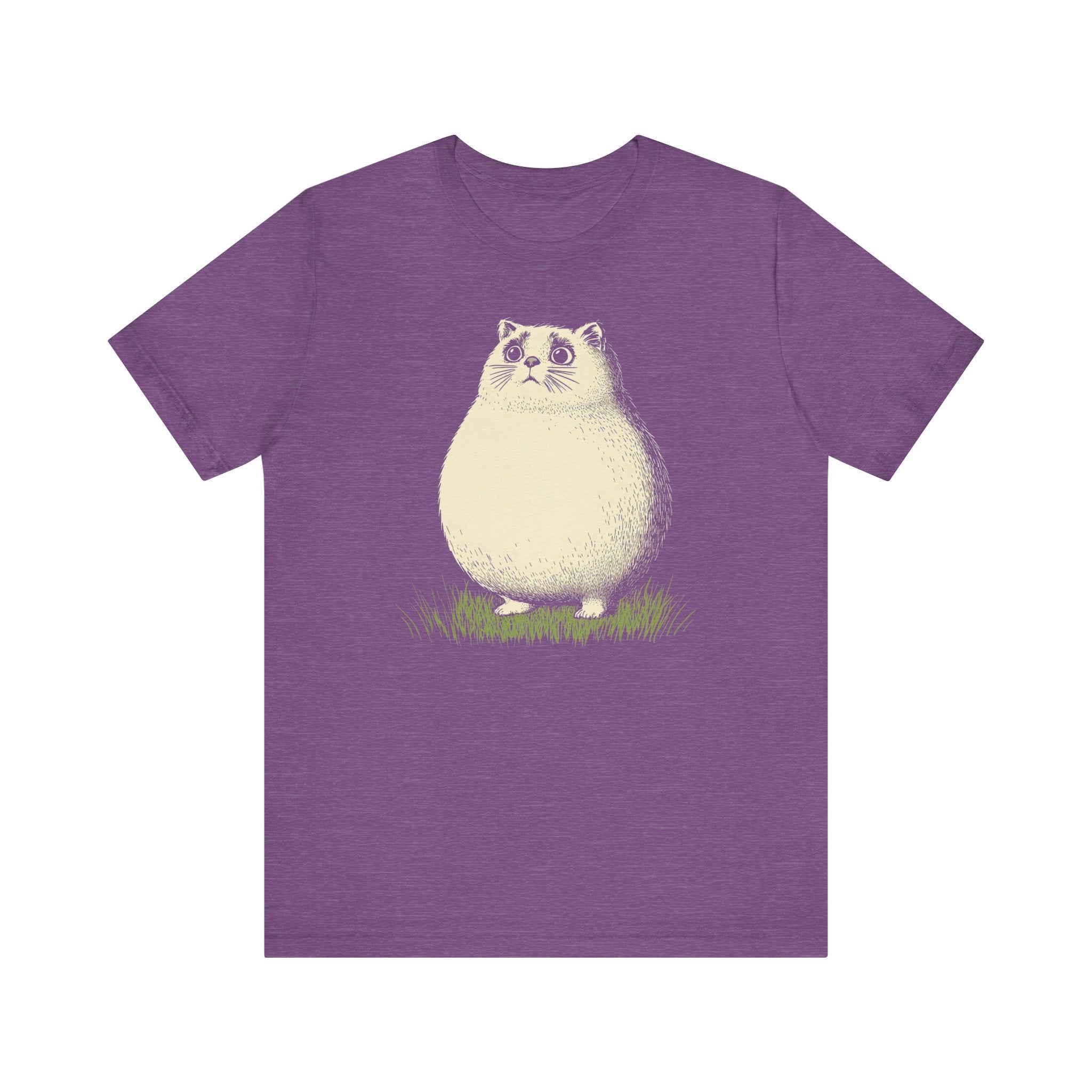 Chubby Cat in Grass Graphic Tee