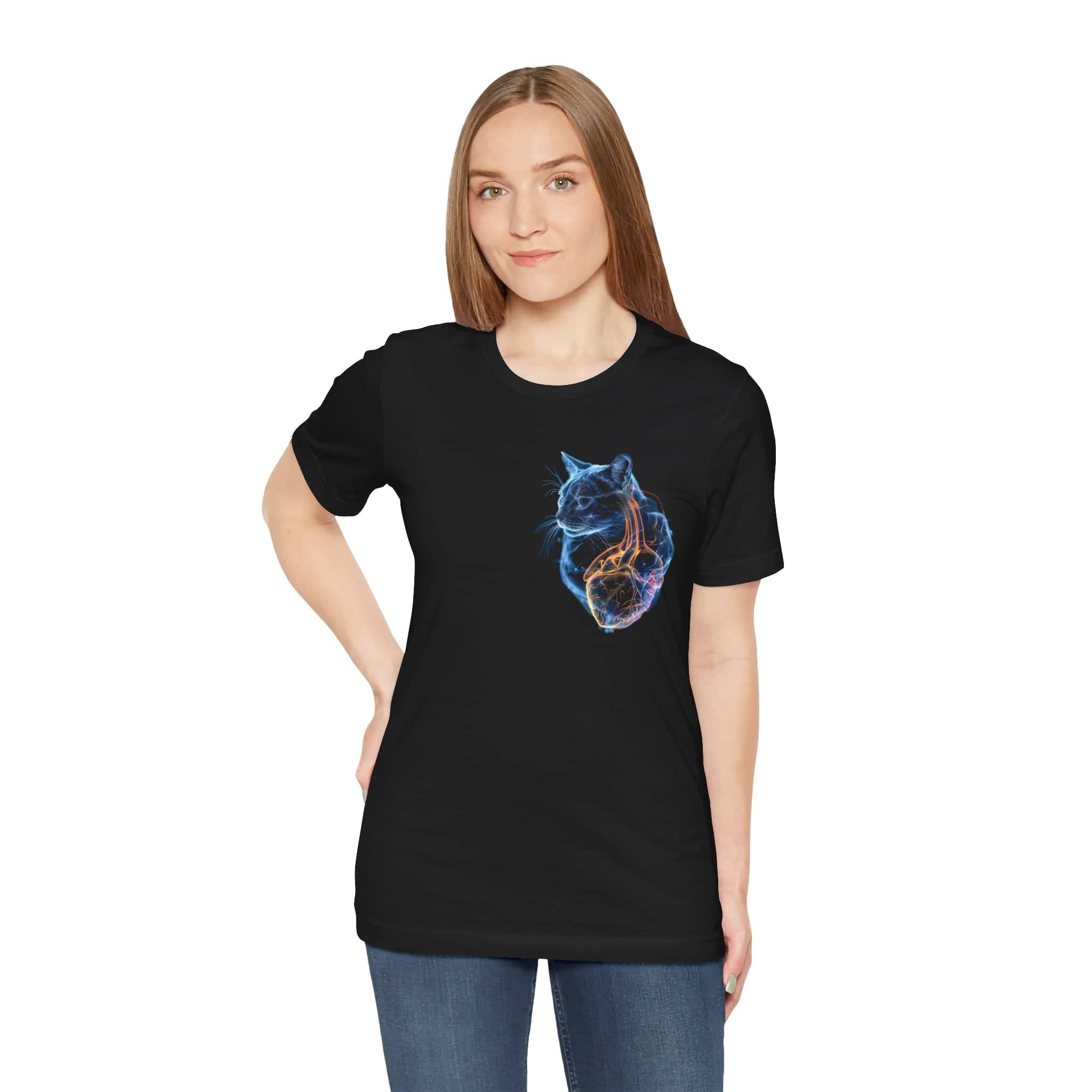 My Cat IS My Heart Unisex Jersey Short Sleeve Tee