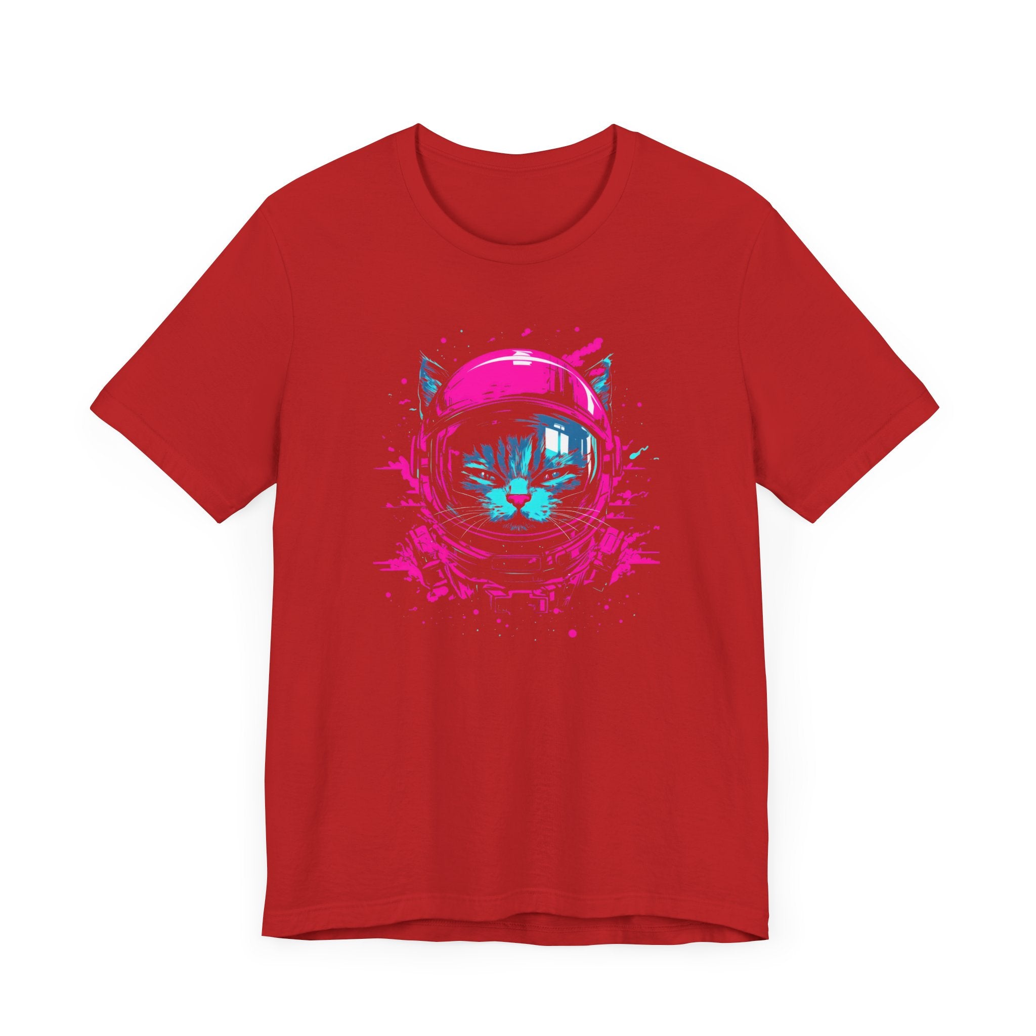 Neon Astronaut Cat T-Shirt