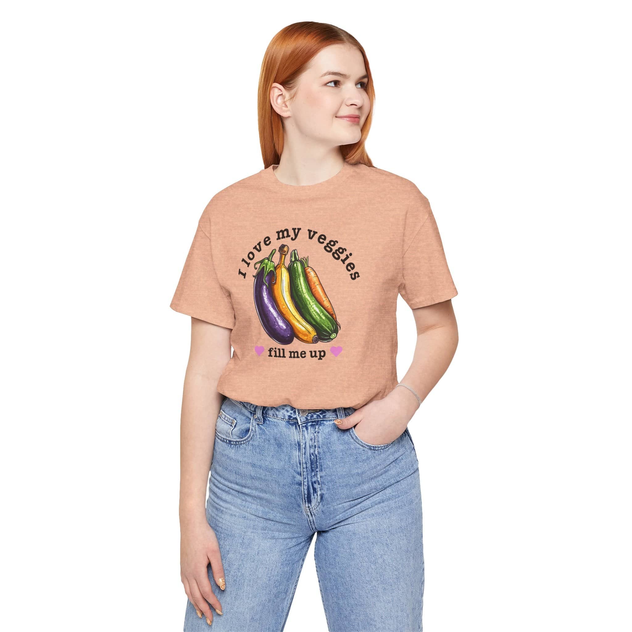I Love My Veggies Fill Me Up Shirt Funny Vegetable Lover Tee