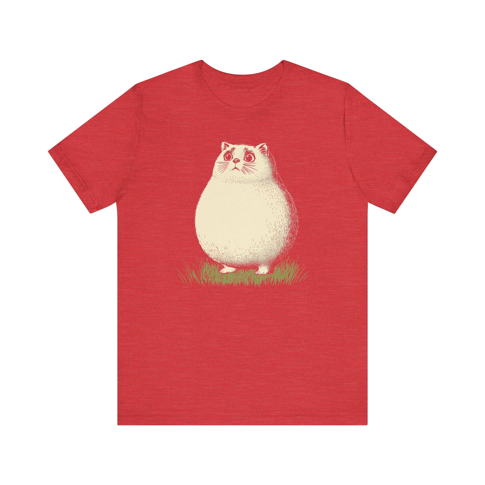 Chubby Cat in Grass Graphic Tee