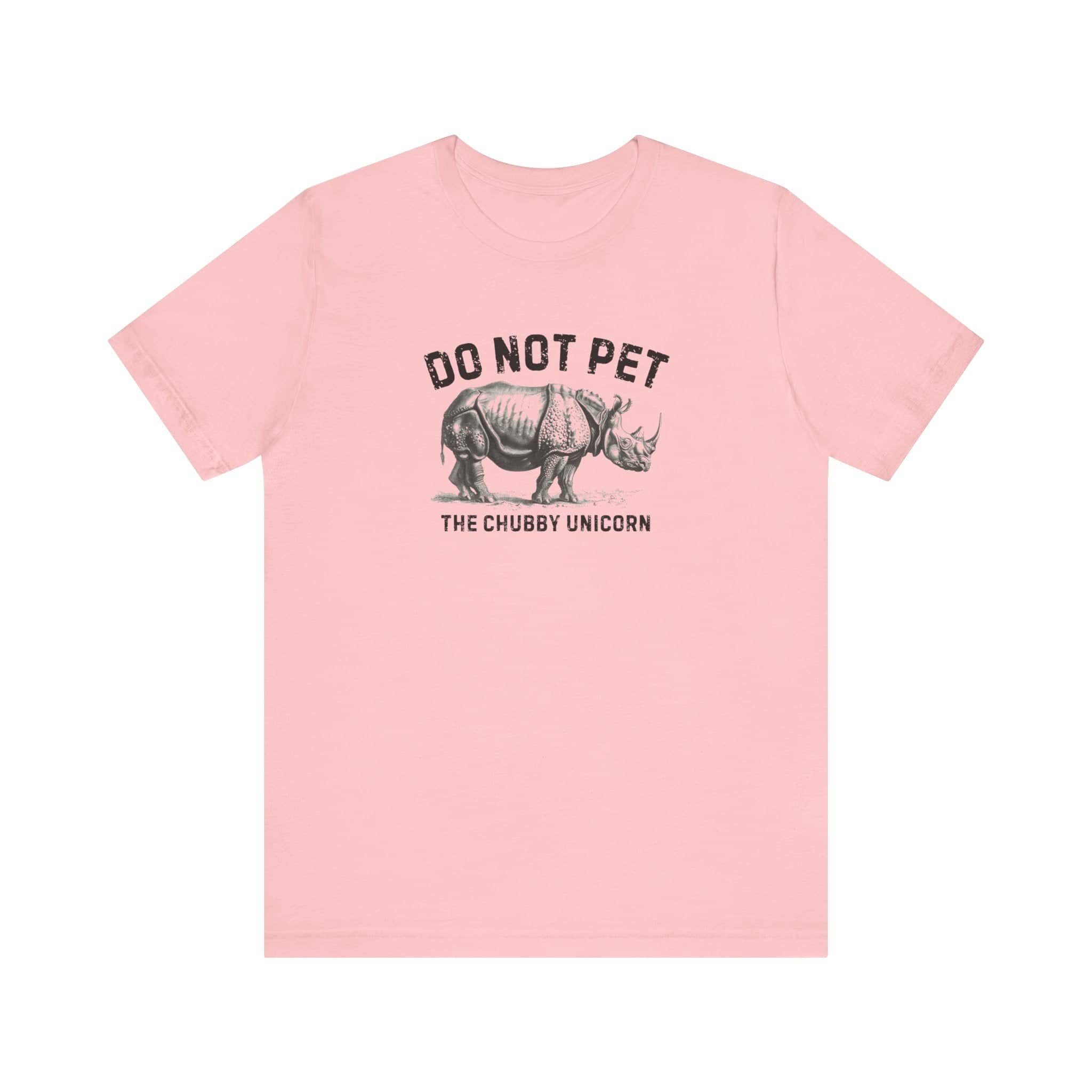 Do Not Pet The Chubby Unicorn Shirt Funny Rhino Lover Tee