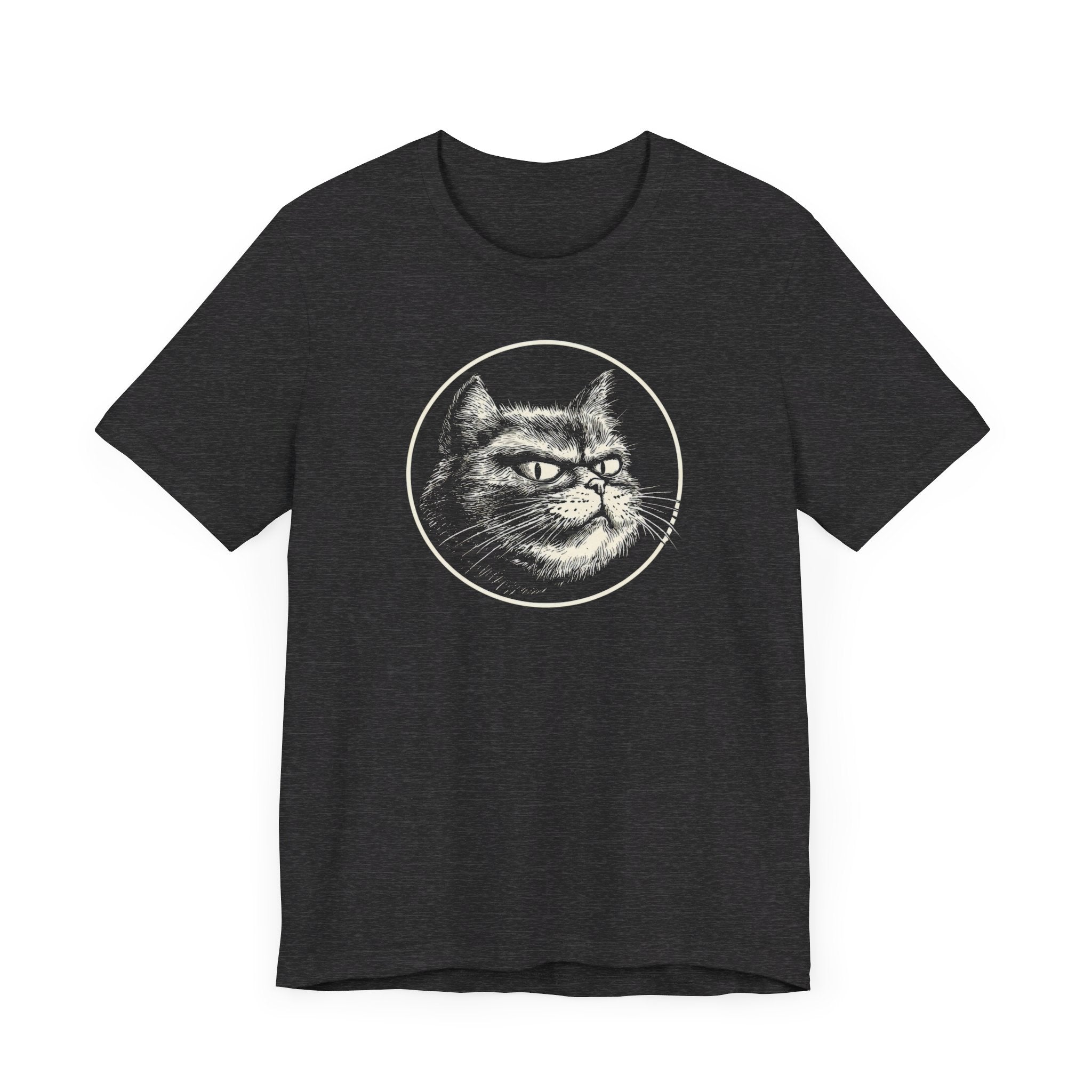 Grumpy Cat Graphic Tee – Vintage Style Cat Lover Shirt