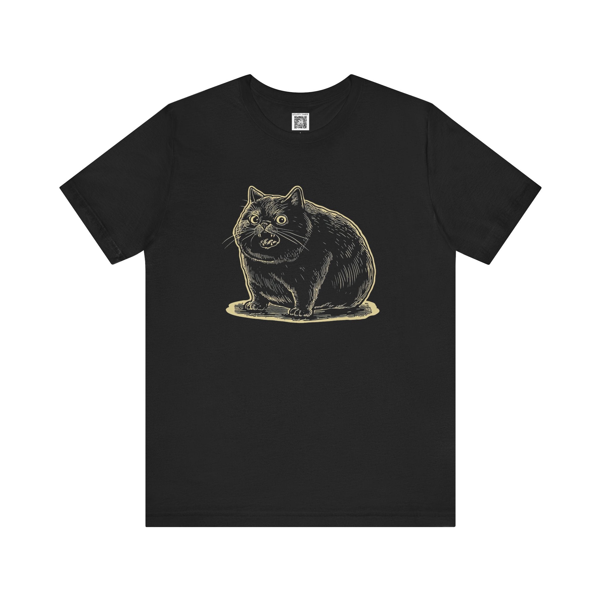 Whimsical Black Cat T-Shirt