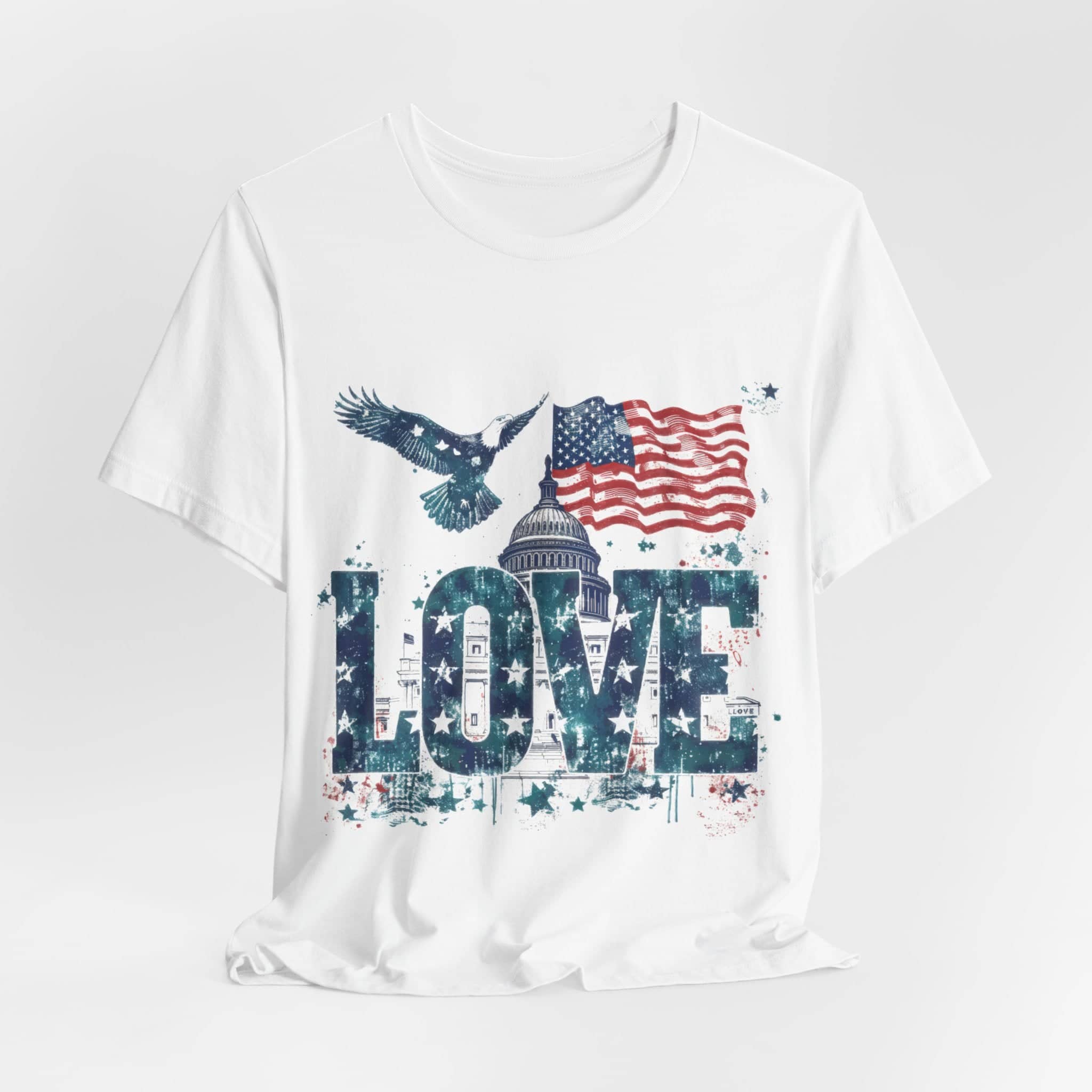 Patriotic Love Tee Unisex Jersey Short Sleeve Tee