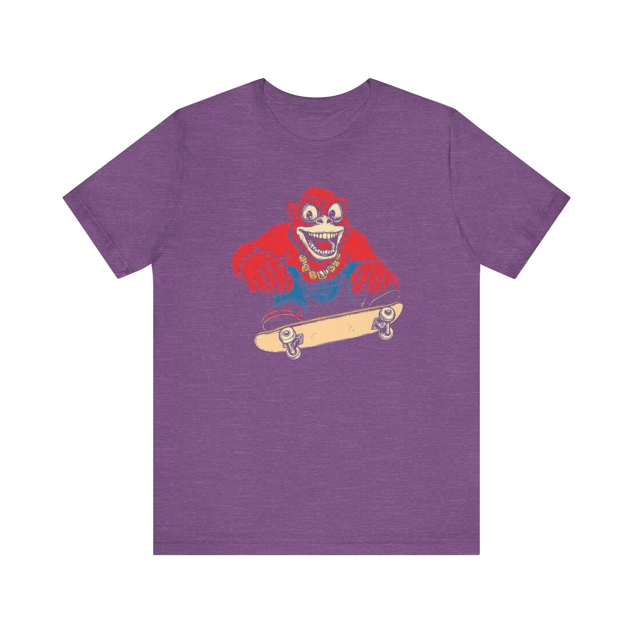 Skateboarding Gorilla T-Shirt - Cool Retro Style Ape Graphic Tee