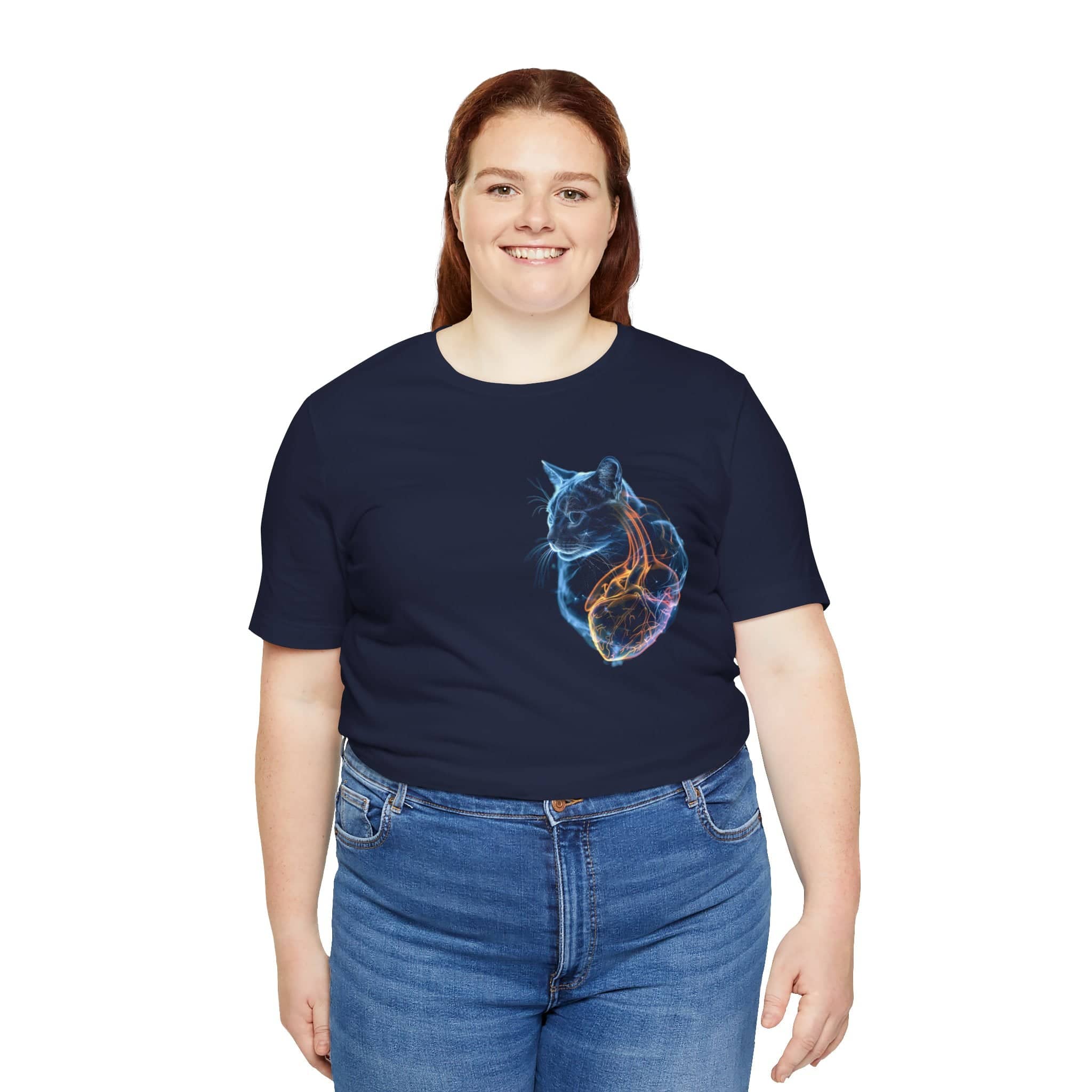 My Cat IS My Heart Unisex Jersey Short Sleeve Tee