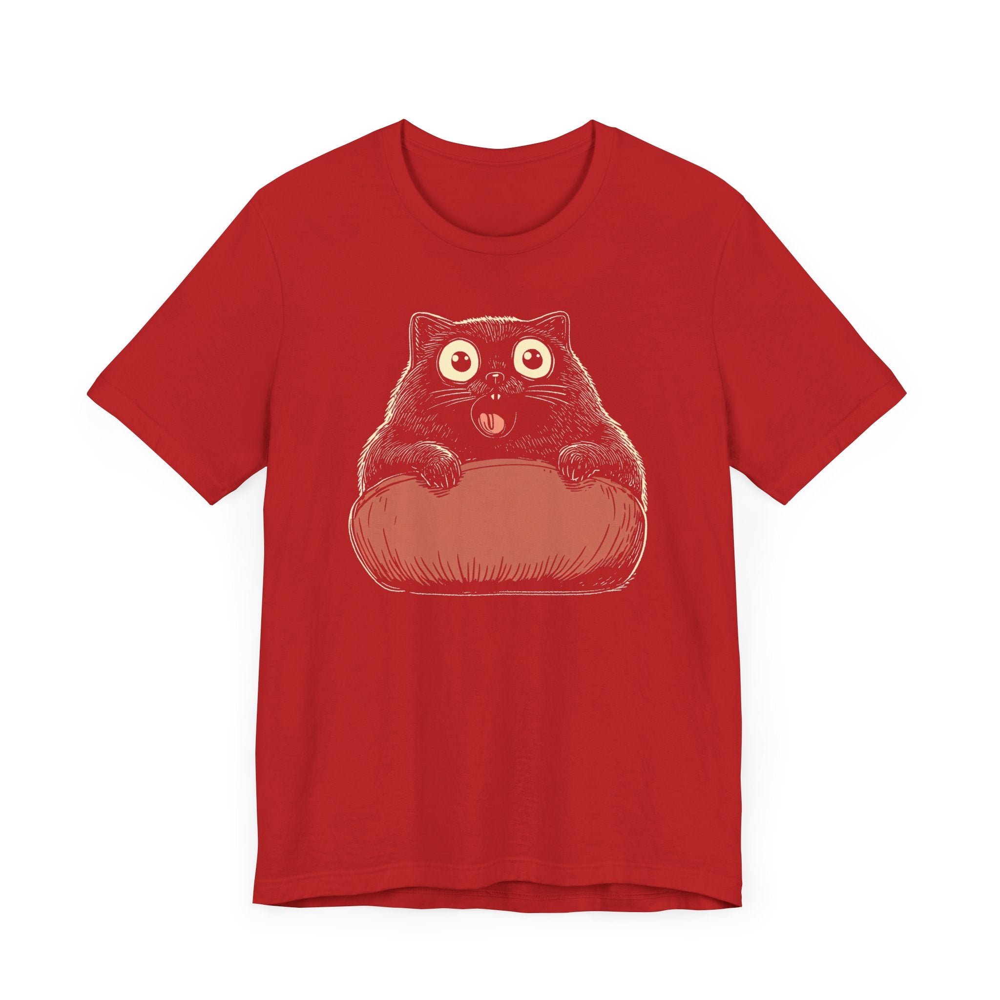 Quirky Cat on Pillow Graphic Tee