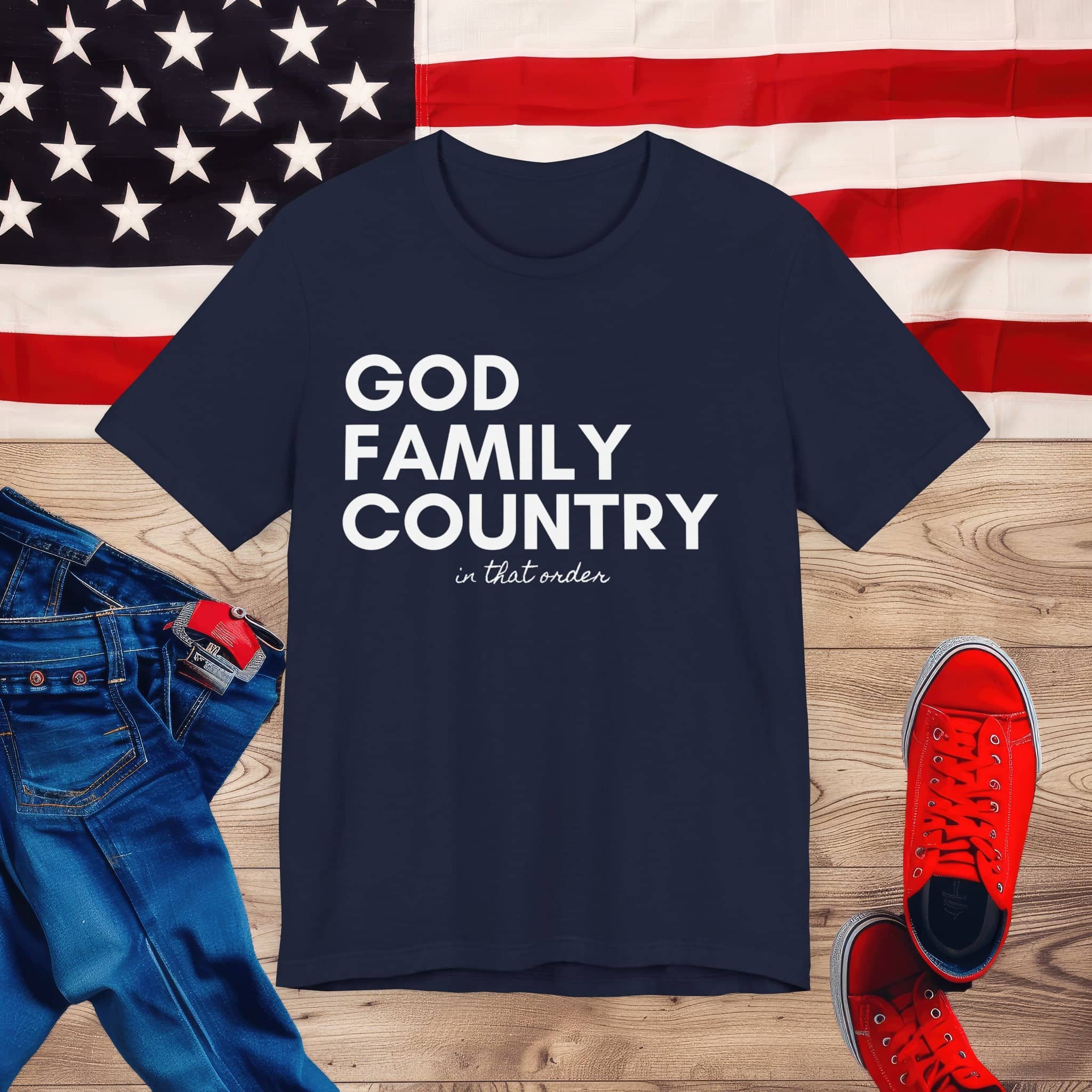 Foundational Values Tee Top Centered Unisex Jersey Short Sleeve Tee