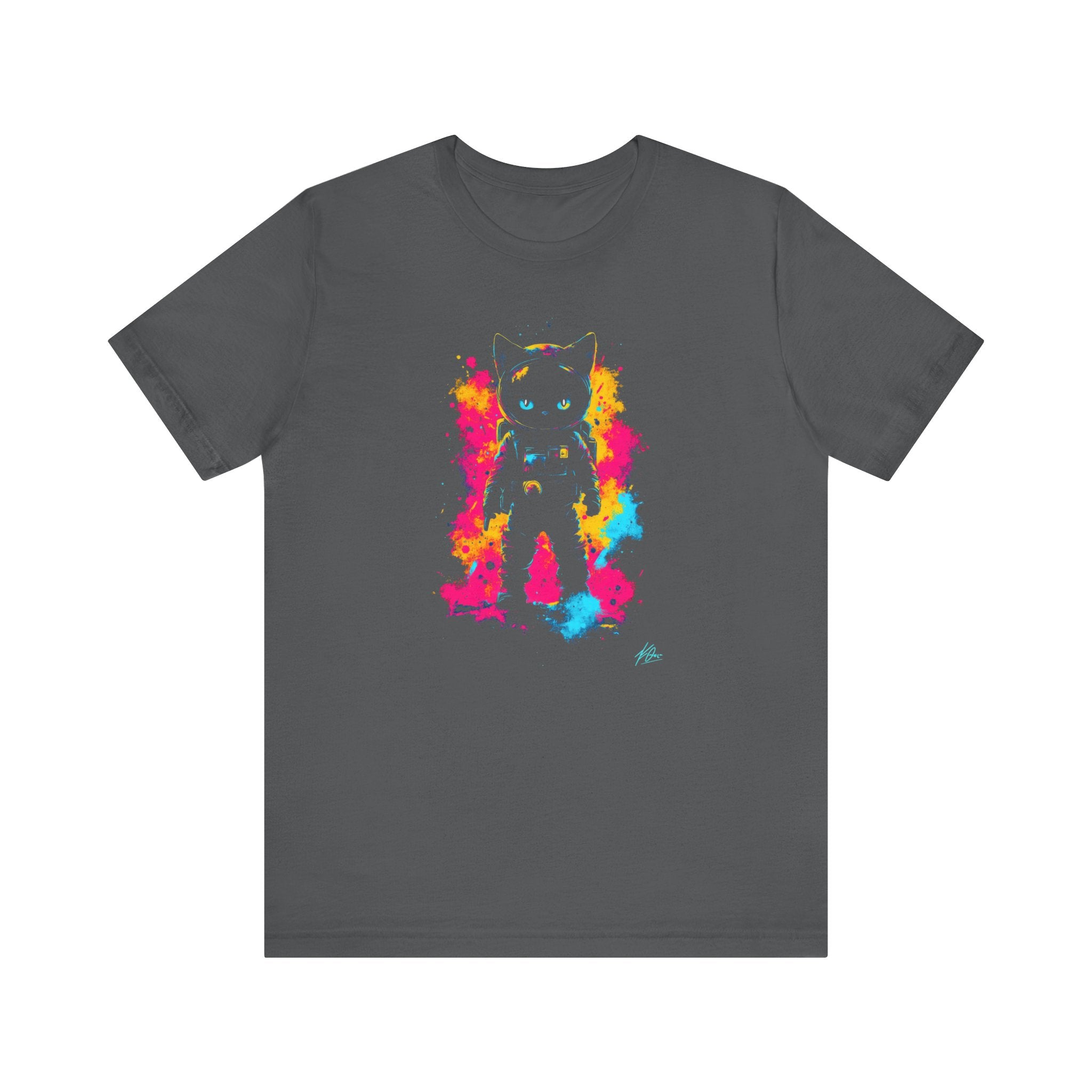 Neon Astronaut Cat T-Shirt