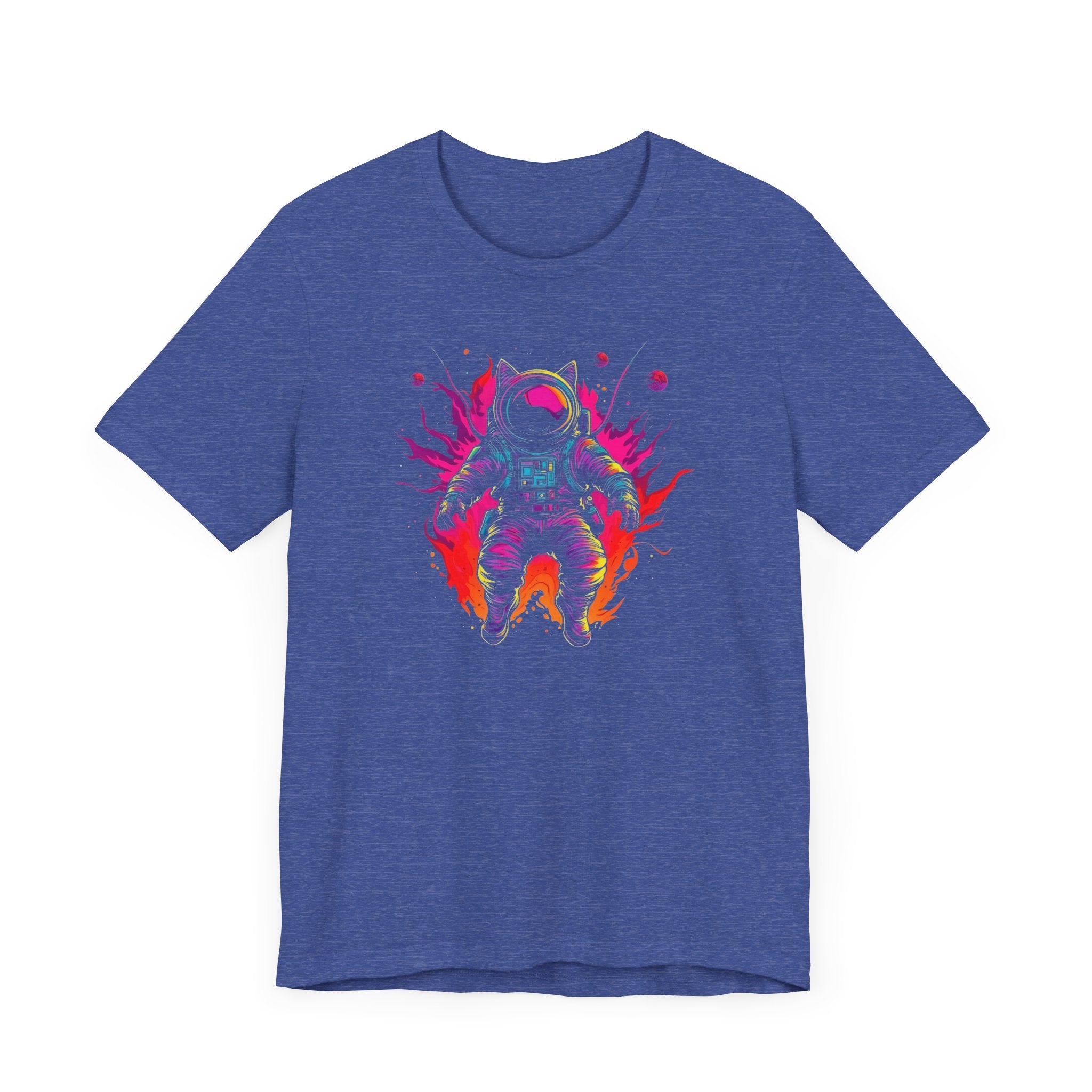 Neon Astronaut Cat T-Shirt