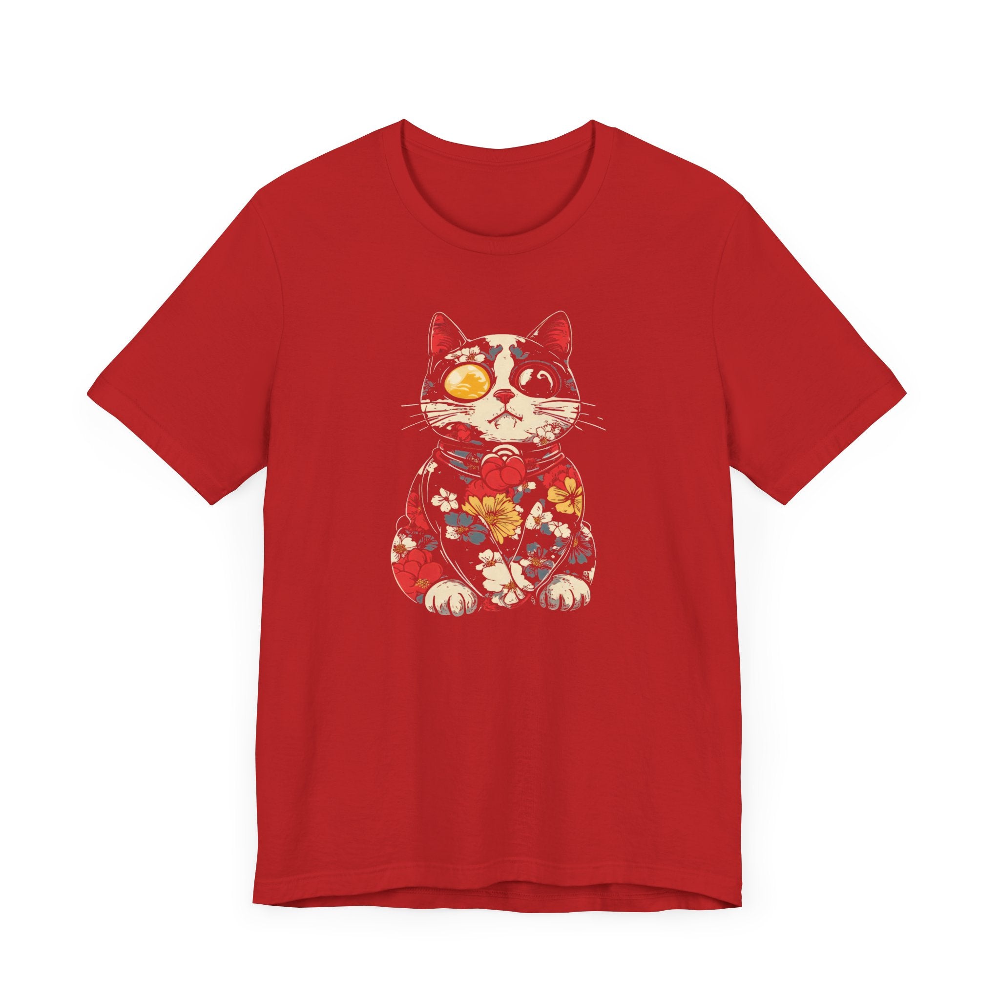 Floral Steampunk Cat T-Shirt