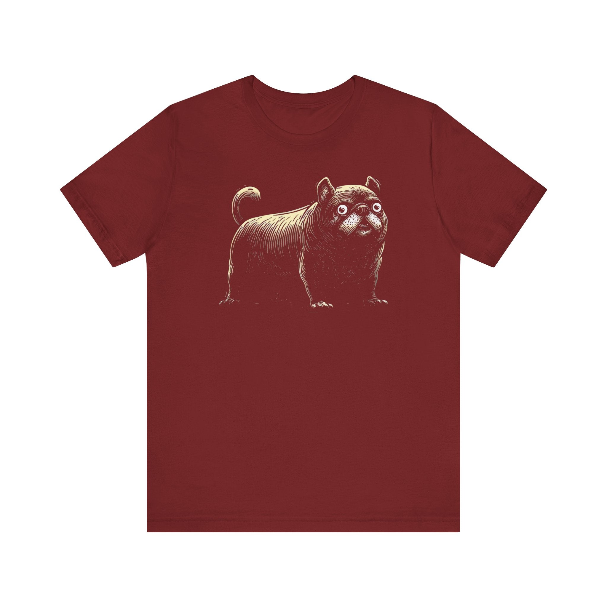 Quirky Pug T-Shirt – Unique Black Pug Graphic Tee