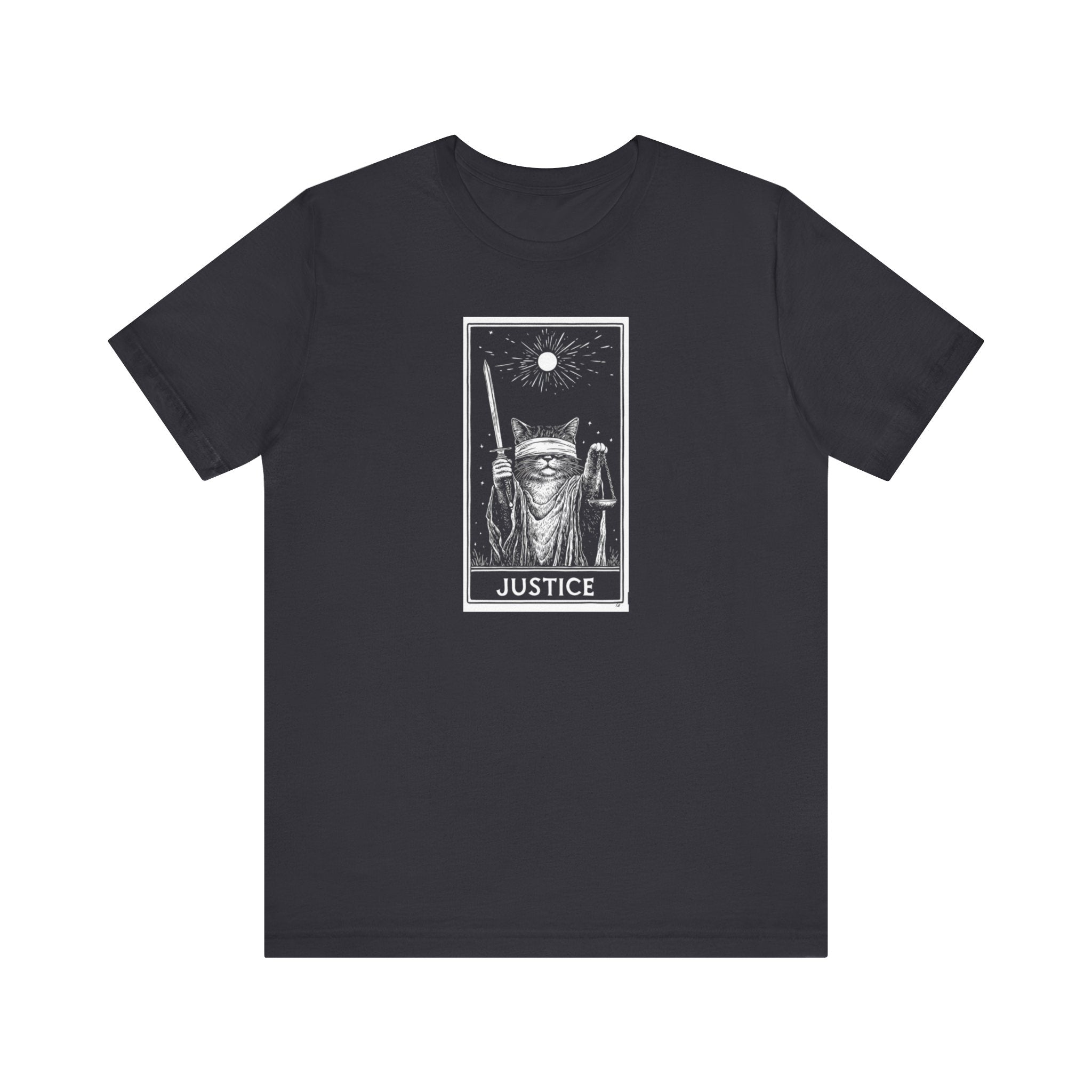 Justice Tarot Cat T-Shirt