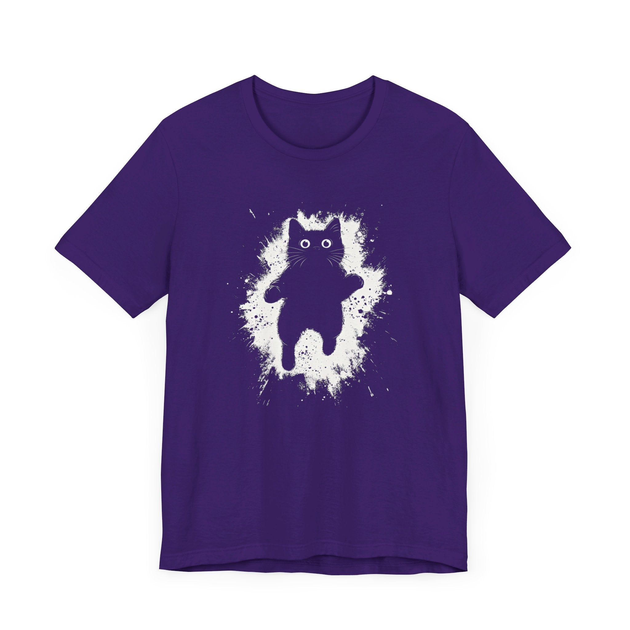 Floating Cat T-Shirt Minimalist and Quirky Design