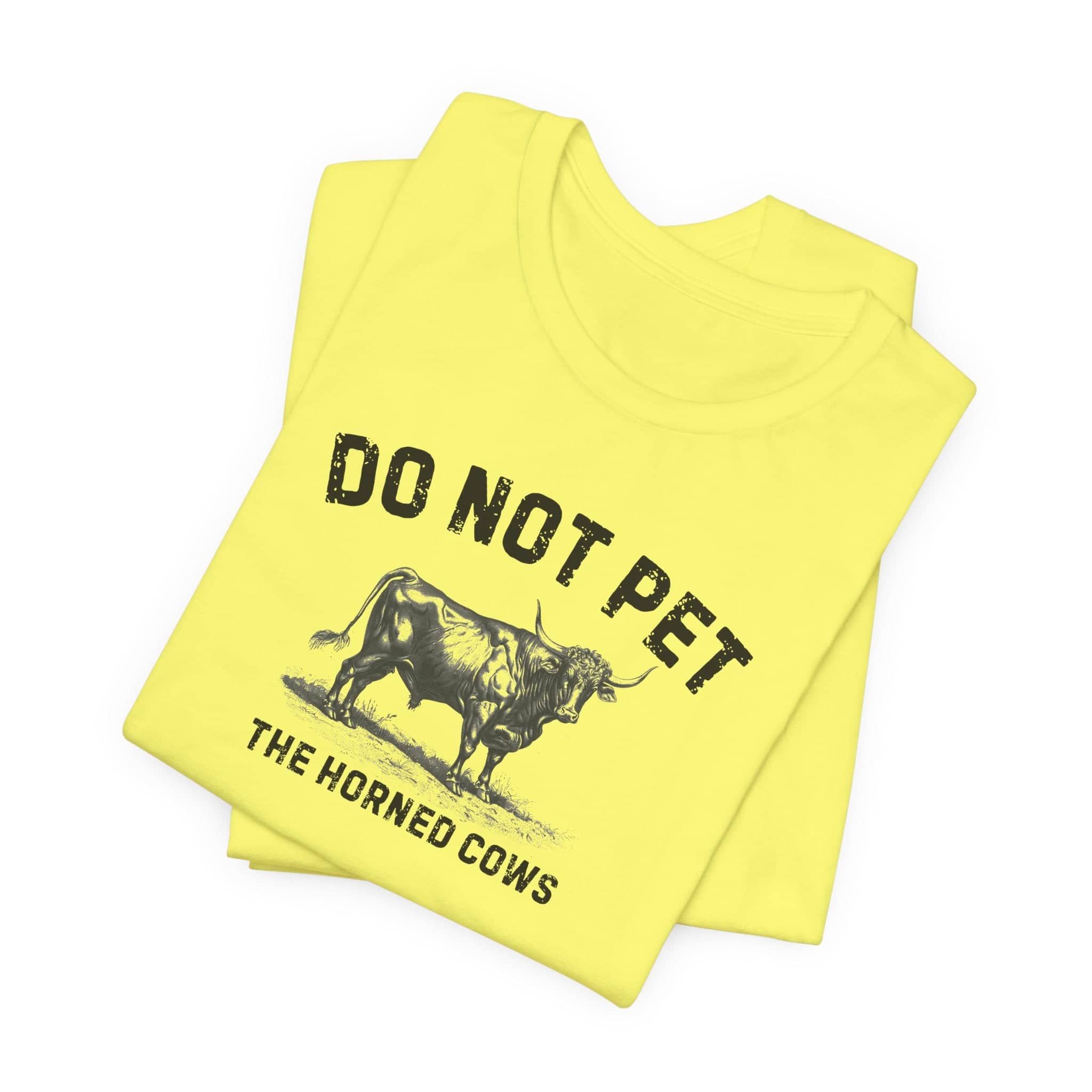Do Not Pet The Horned Cows Shirt Funny Bull Lover Tee