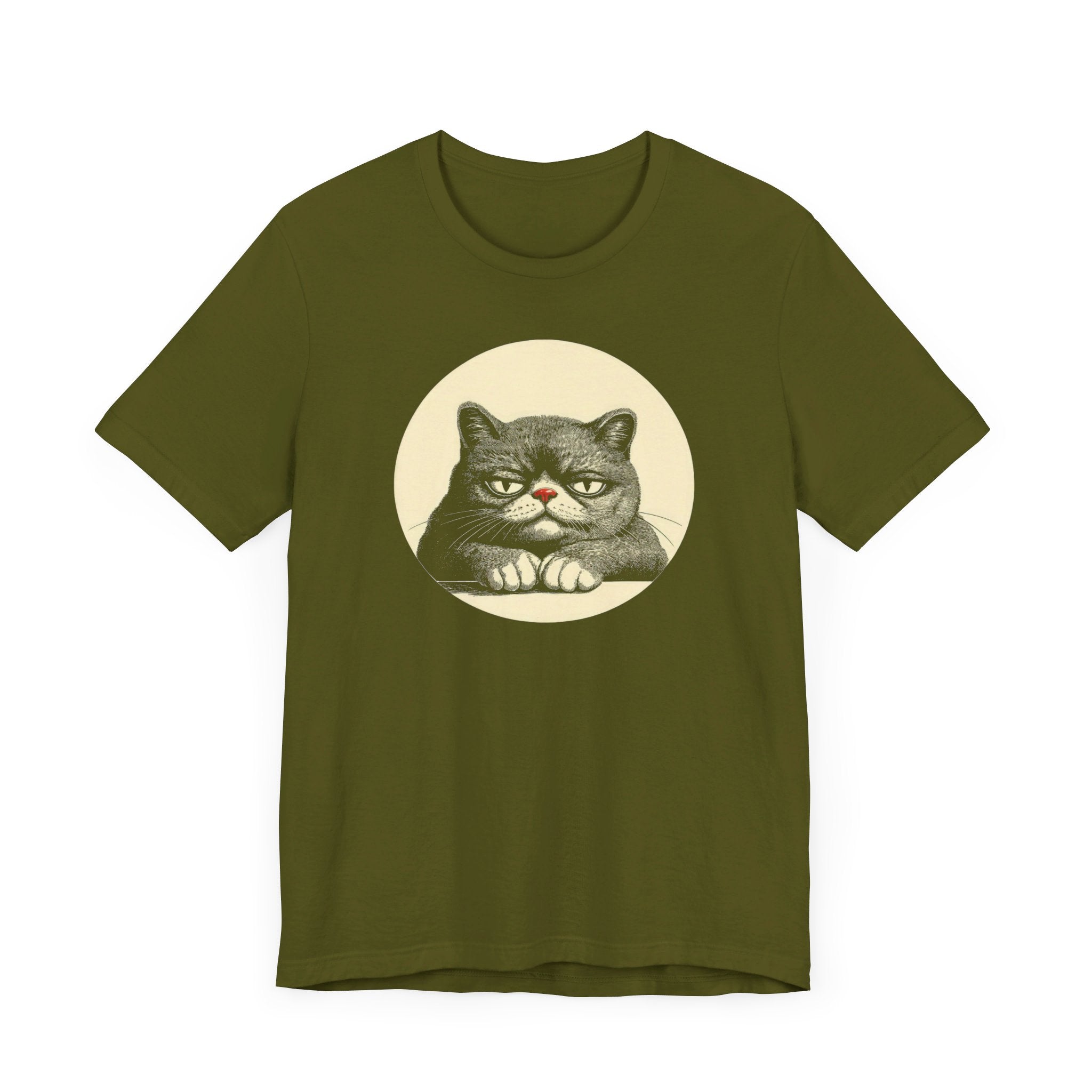 Grumpy Cat Graphic Tee – Vintage Style Cat Lover Shirt