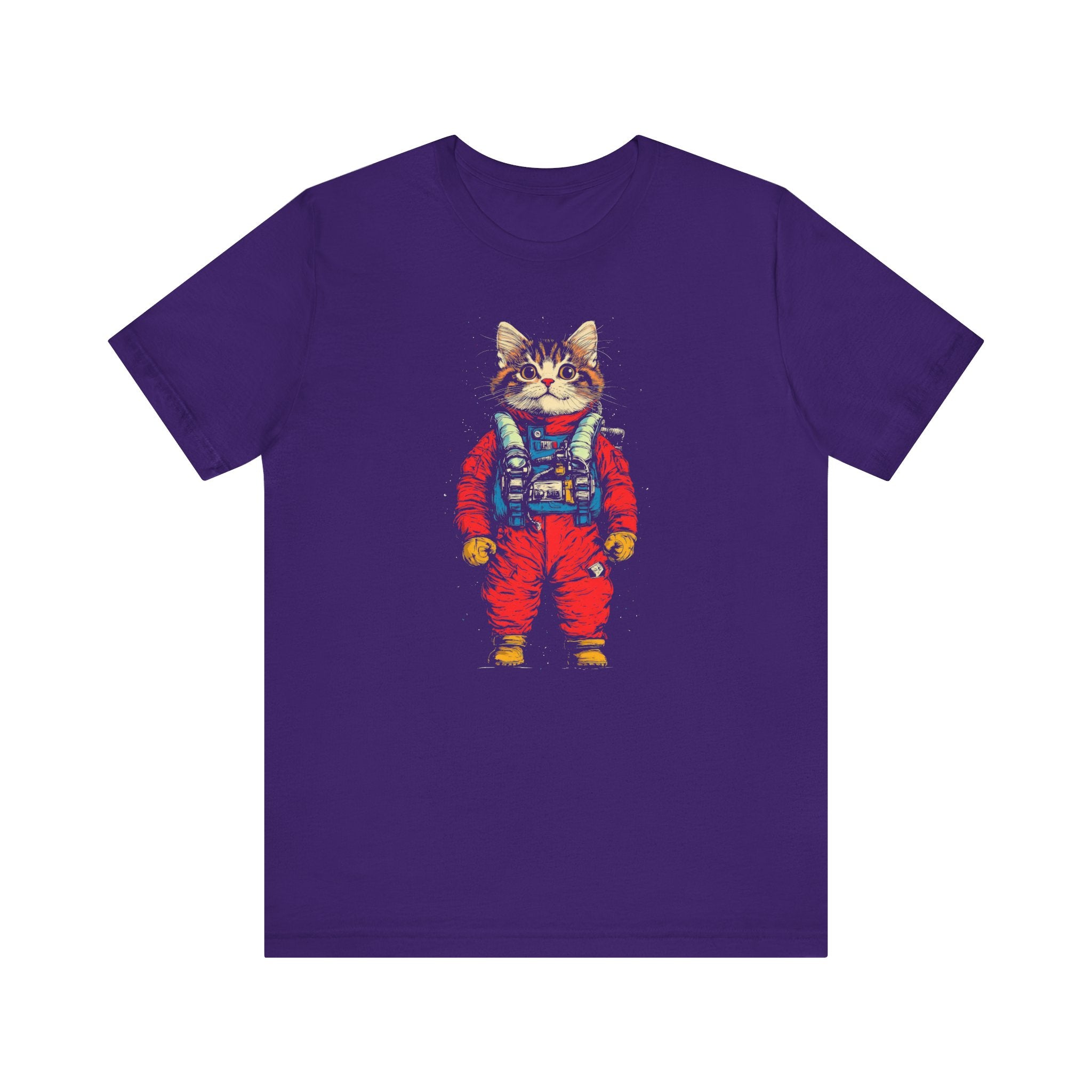 Astronaut Kitten in Red Spacesuit T-Shirt