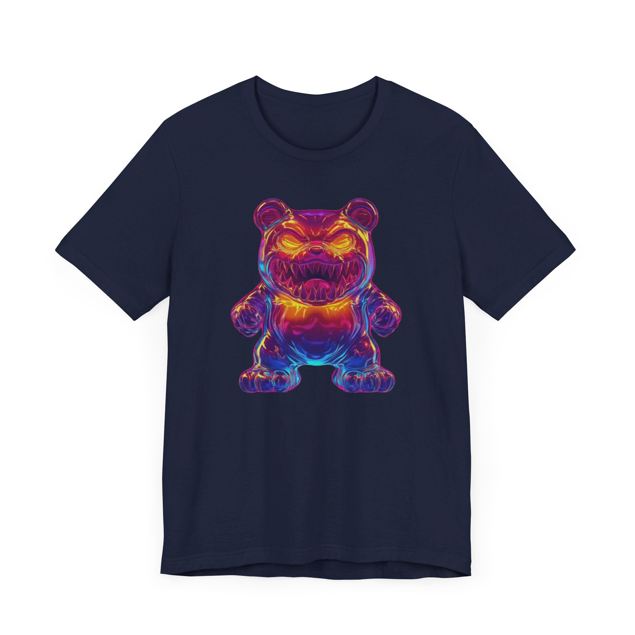 Neon Monster Bear T-Shirt Bold and Playful Design