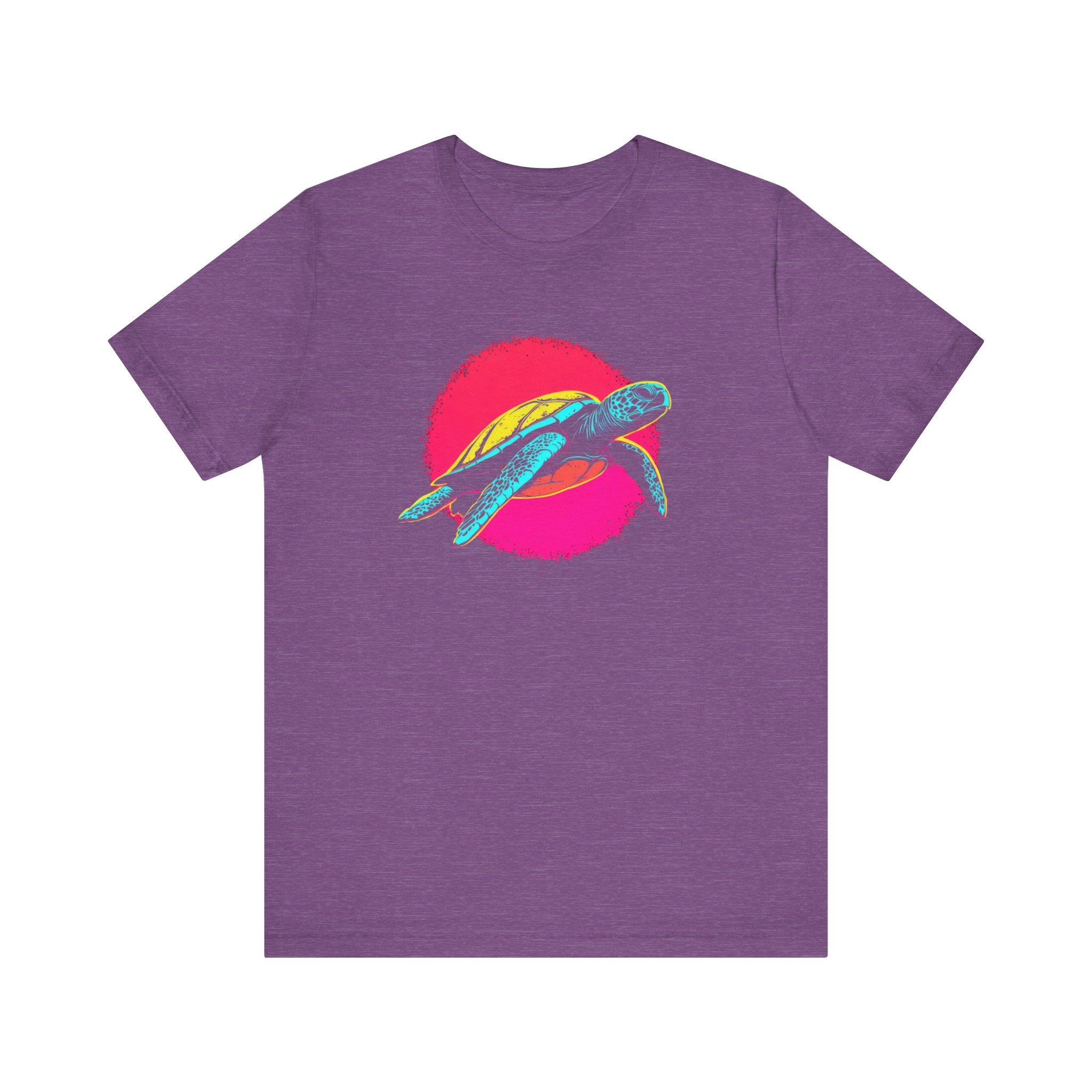 Neon Sea Turtle T-Shirt - Vibrant Ocean Vibes