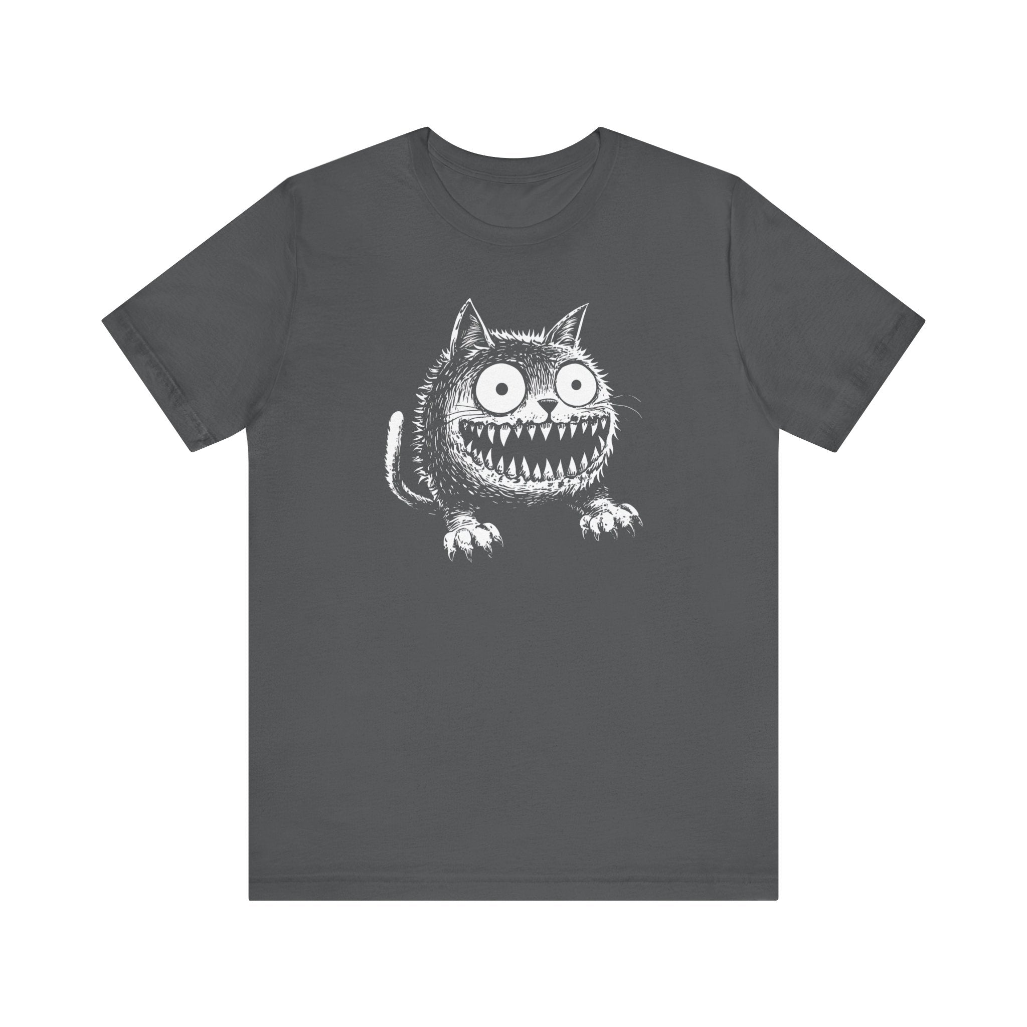Grinning Creepy Cat T-Shirt