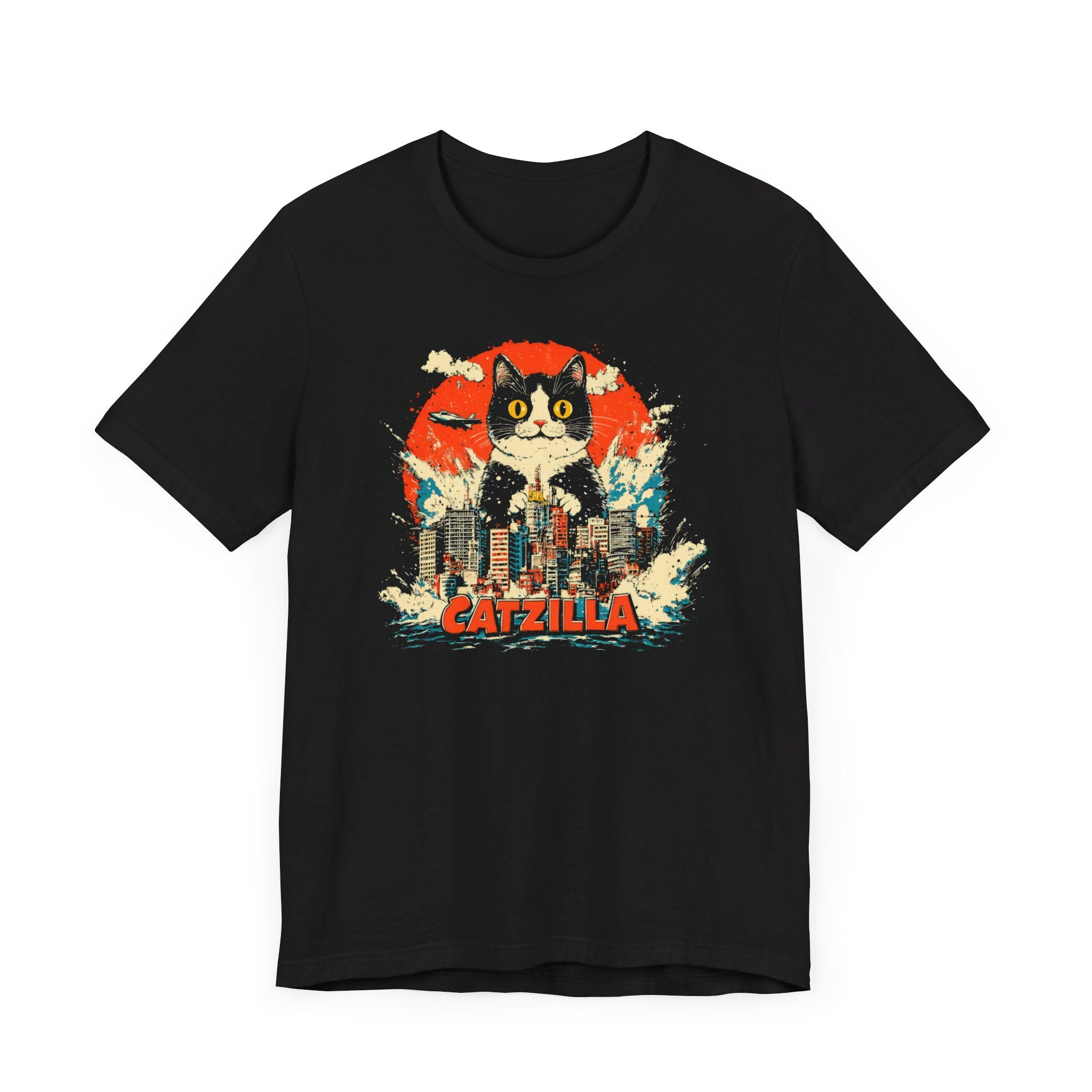 Catzilla City Smash T-Shirt Funny Cat Graphic Design