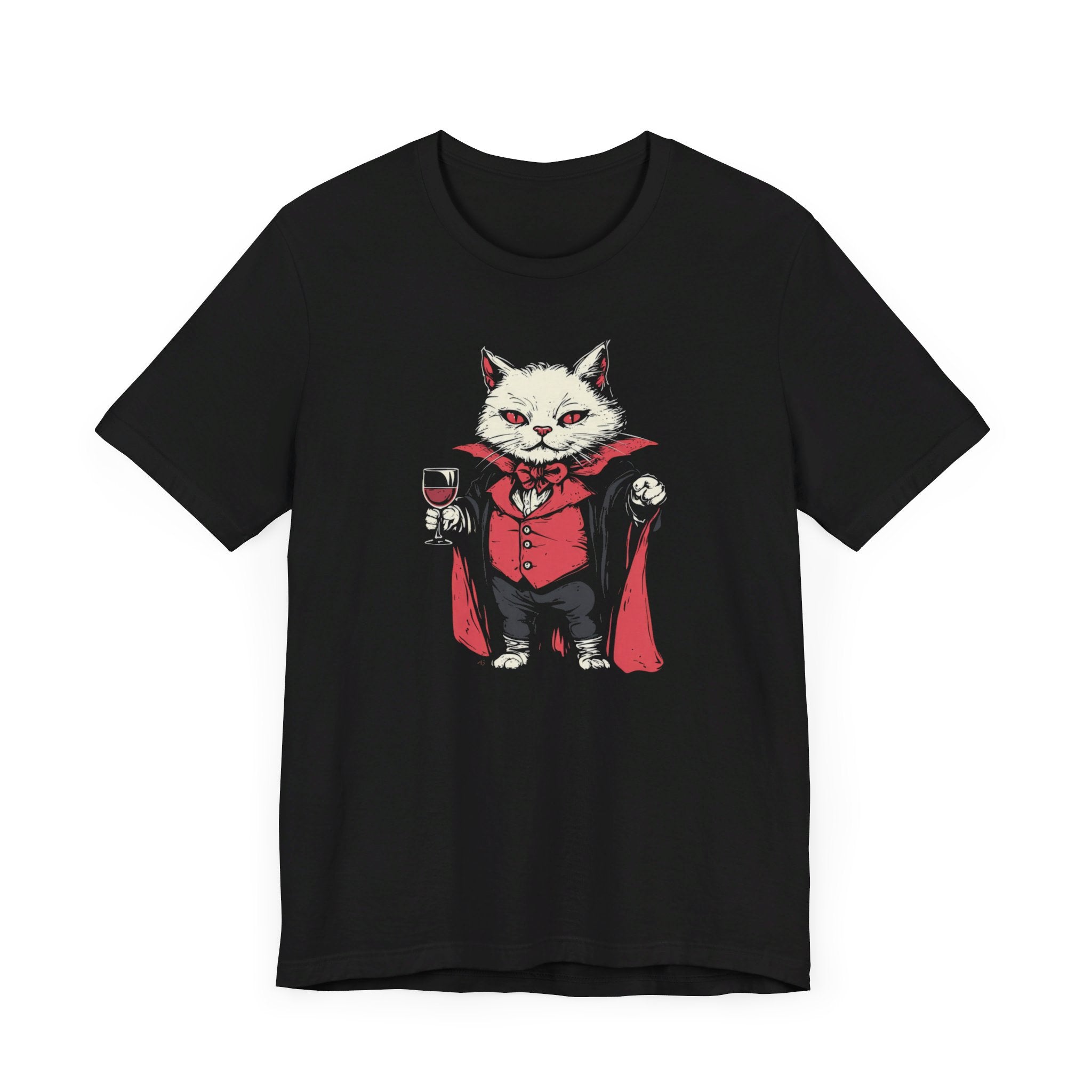 Vampire Cat T-Shirt Halloween Gothic Style