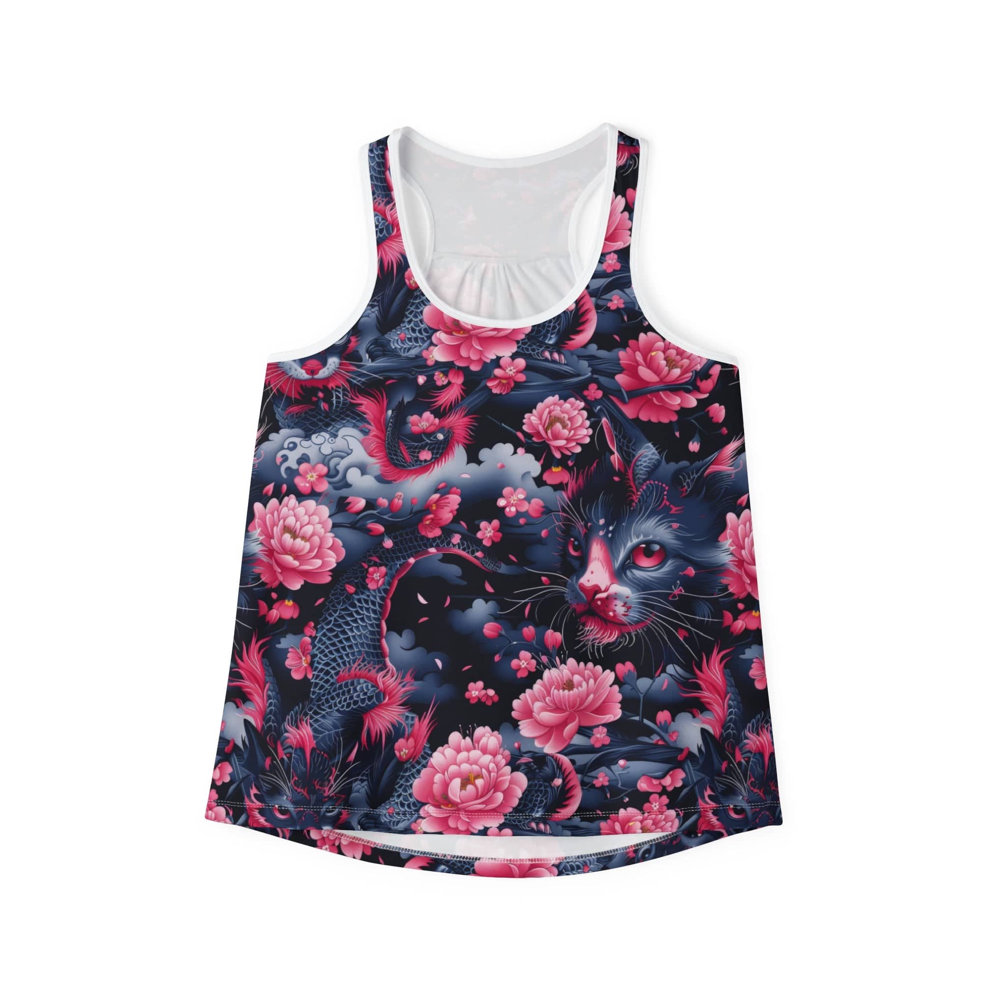 Enchanted Cat Garden Women's Tank Top (AOP)