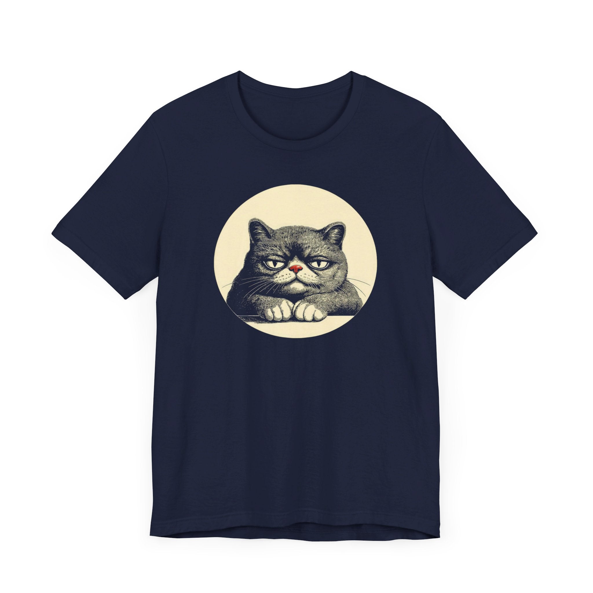 Grumpy Cat Graphic Tee – Vintage Style Cat Lover Shirt