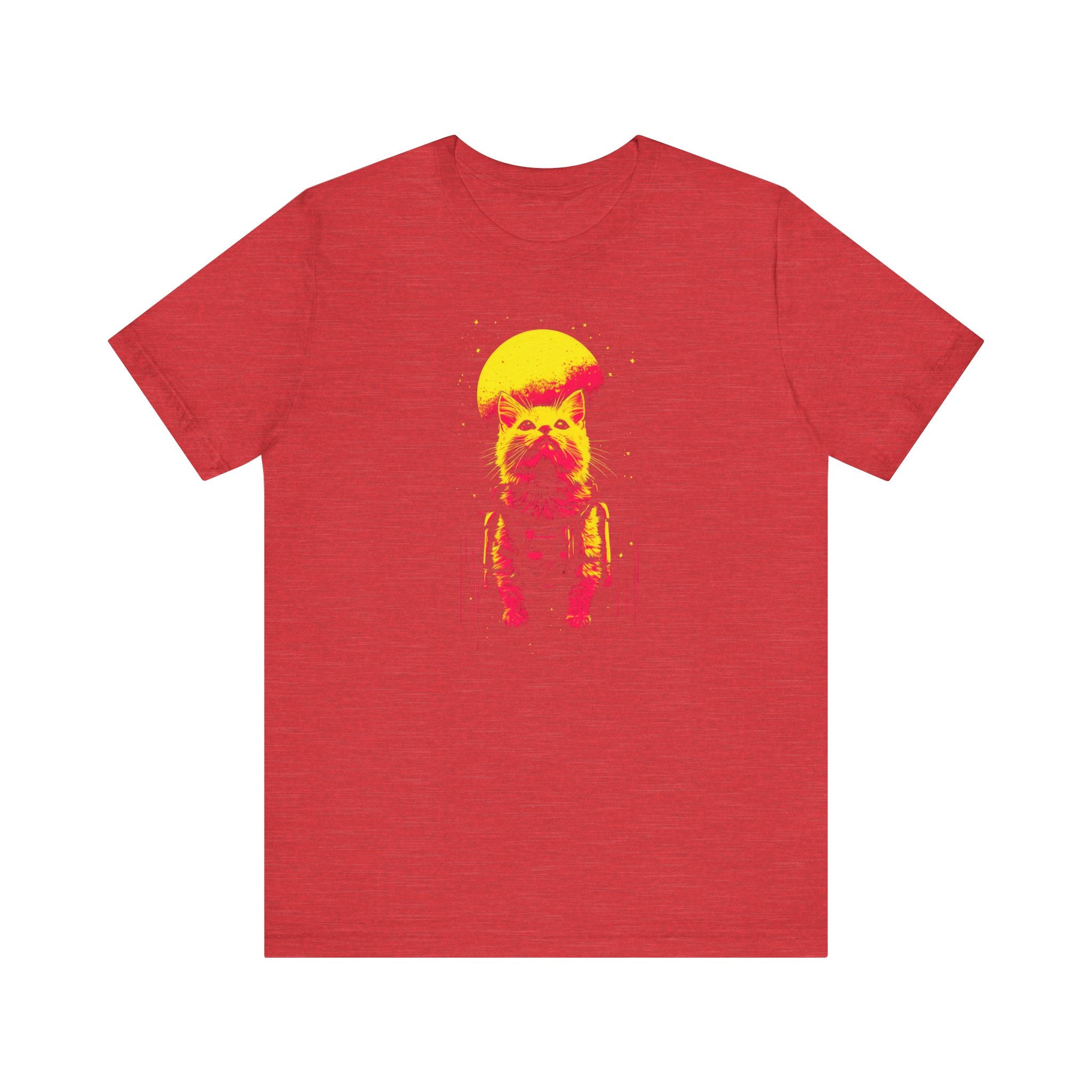 Neon Moon Astronaut Cat T-Shirt