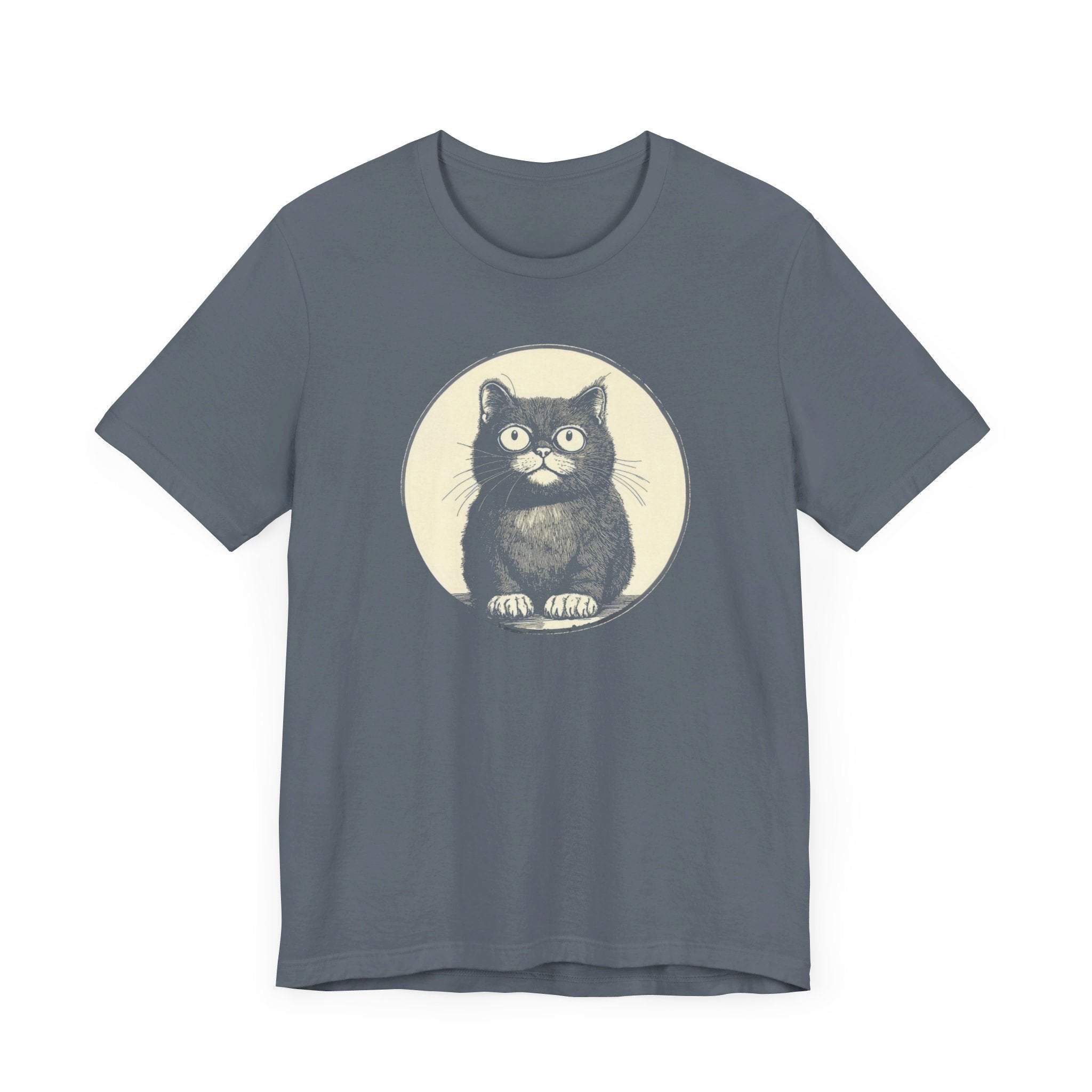 Cute Cat Graphic Tee – Vintage Style Cat Lover Shirt
