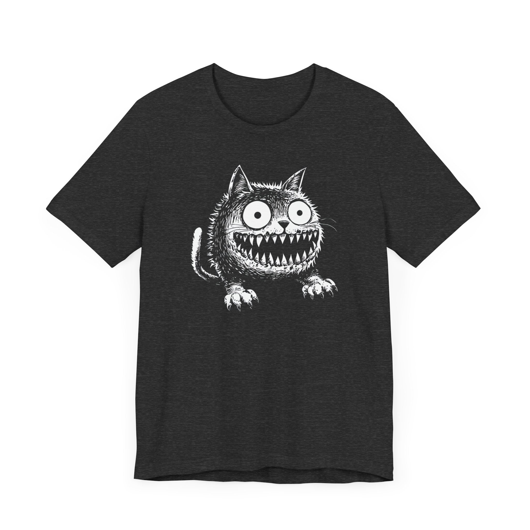 Grinning Creepy Cat T-Shirt