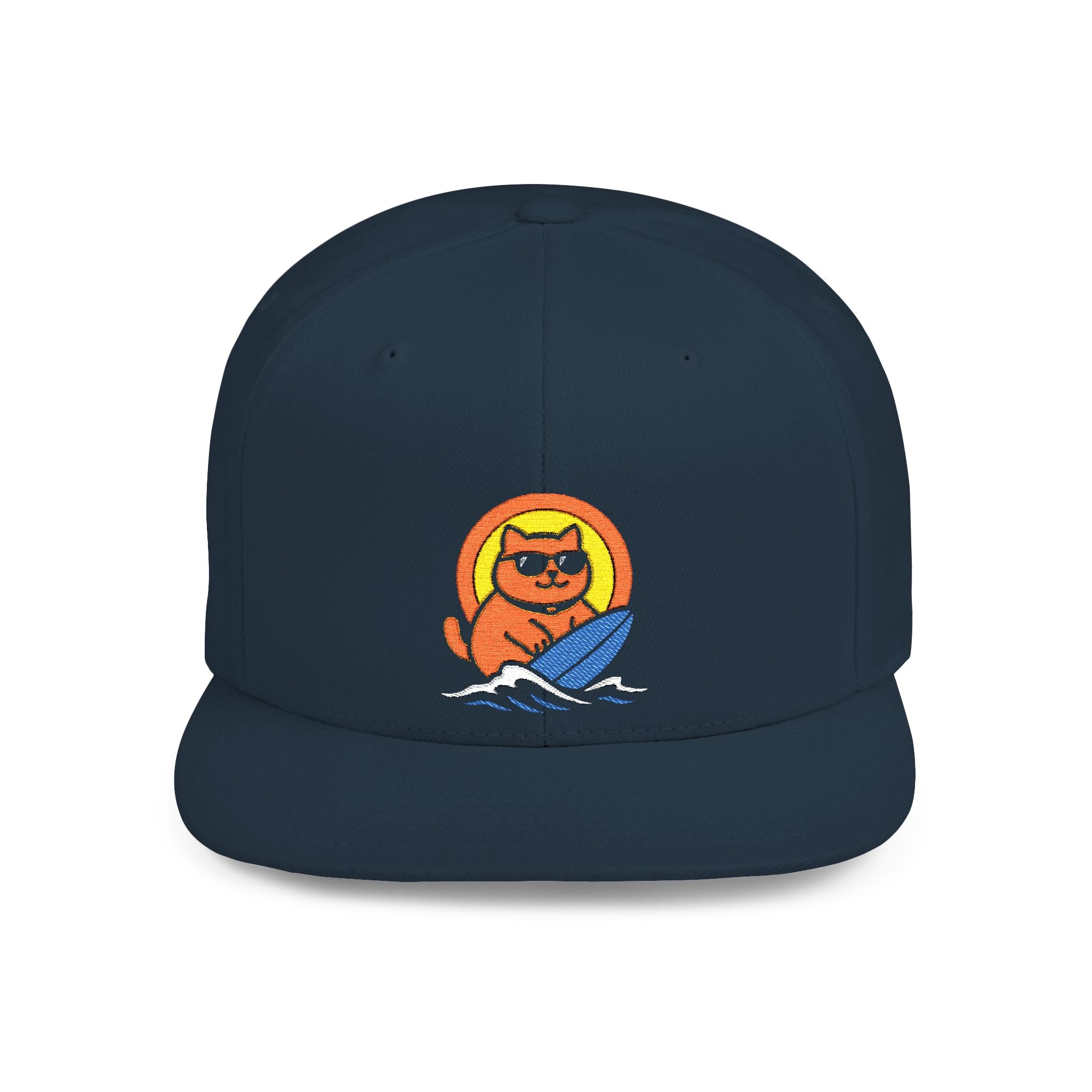 Chonky Surf Cat Snapback Hat