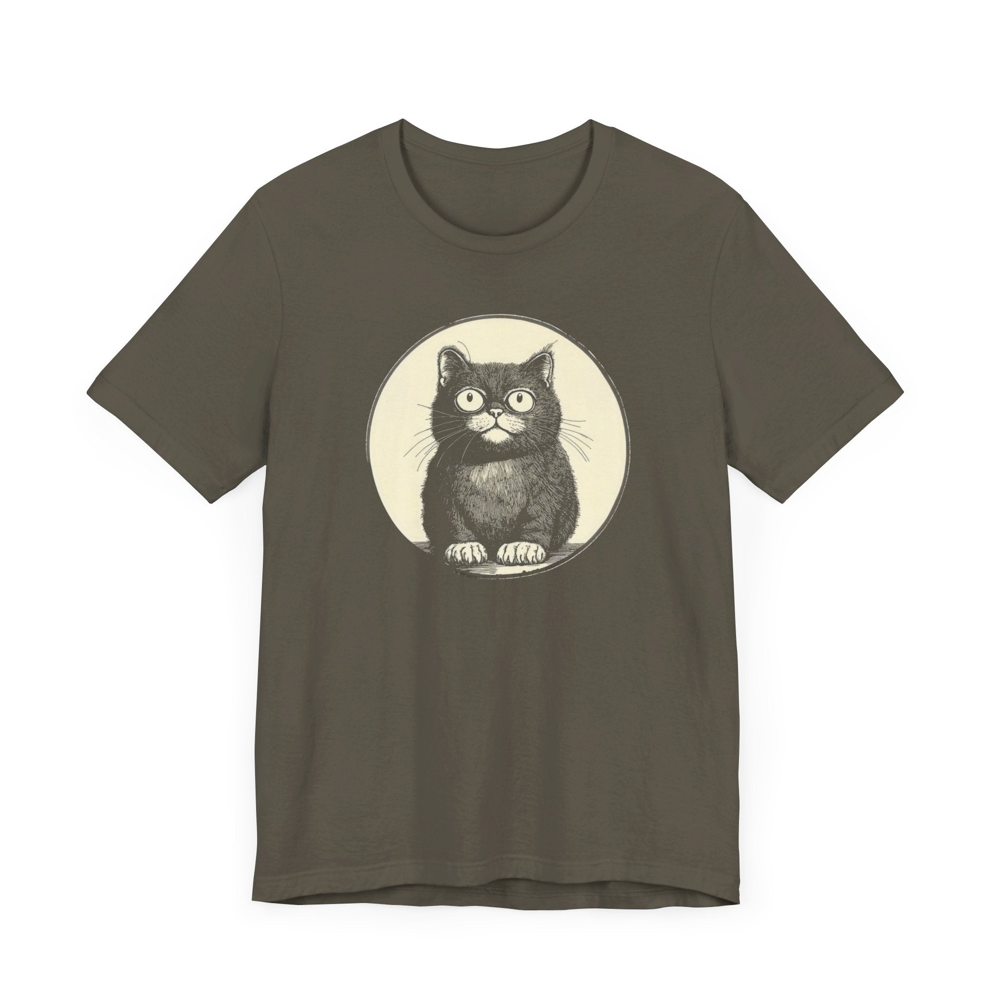 Cute Cat Graphic Tee – Vintage Style Cat Lover Shirt
