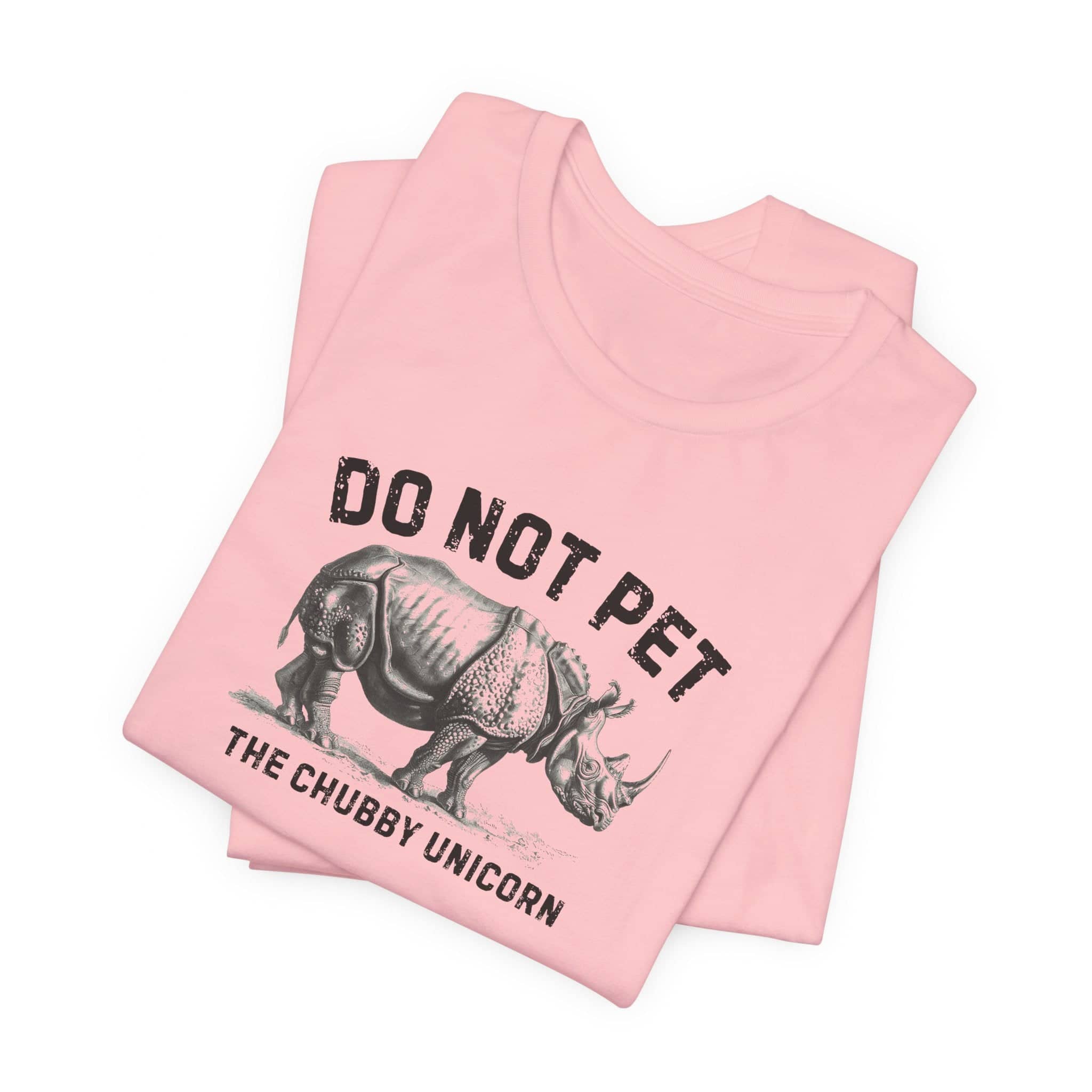 Do Not Pet The Chubby Unicorn Shirt Funny Rhino Lover Tee